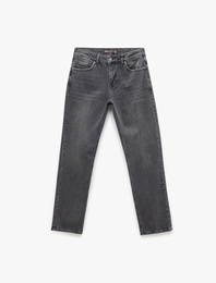 Normal Bel Pamuklu Straight Fit Jean Pantolon - Mark Jean