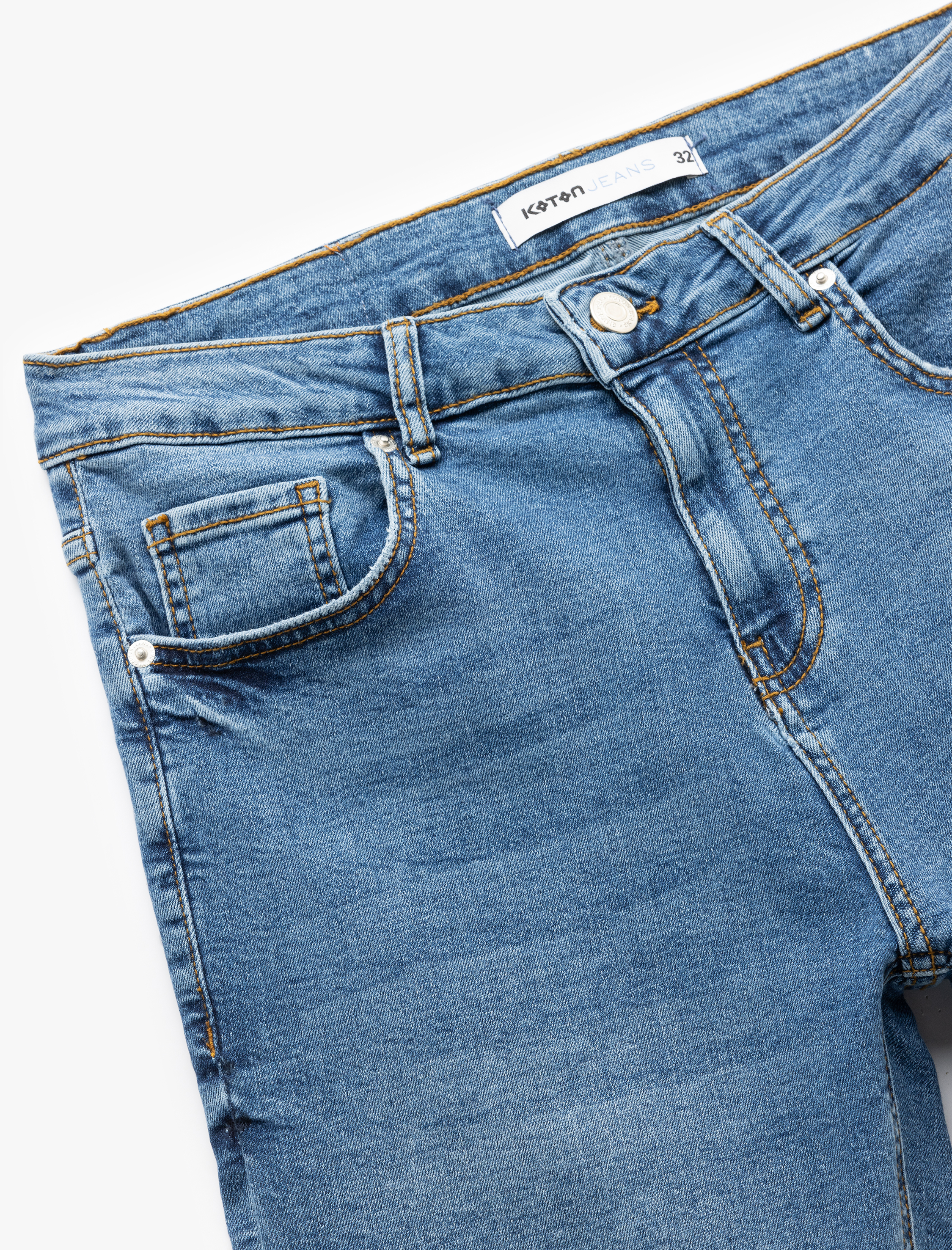   Oversize Kot Şort Bermuda Cep Detaylı Pamuklu