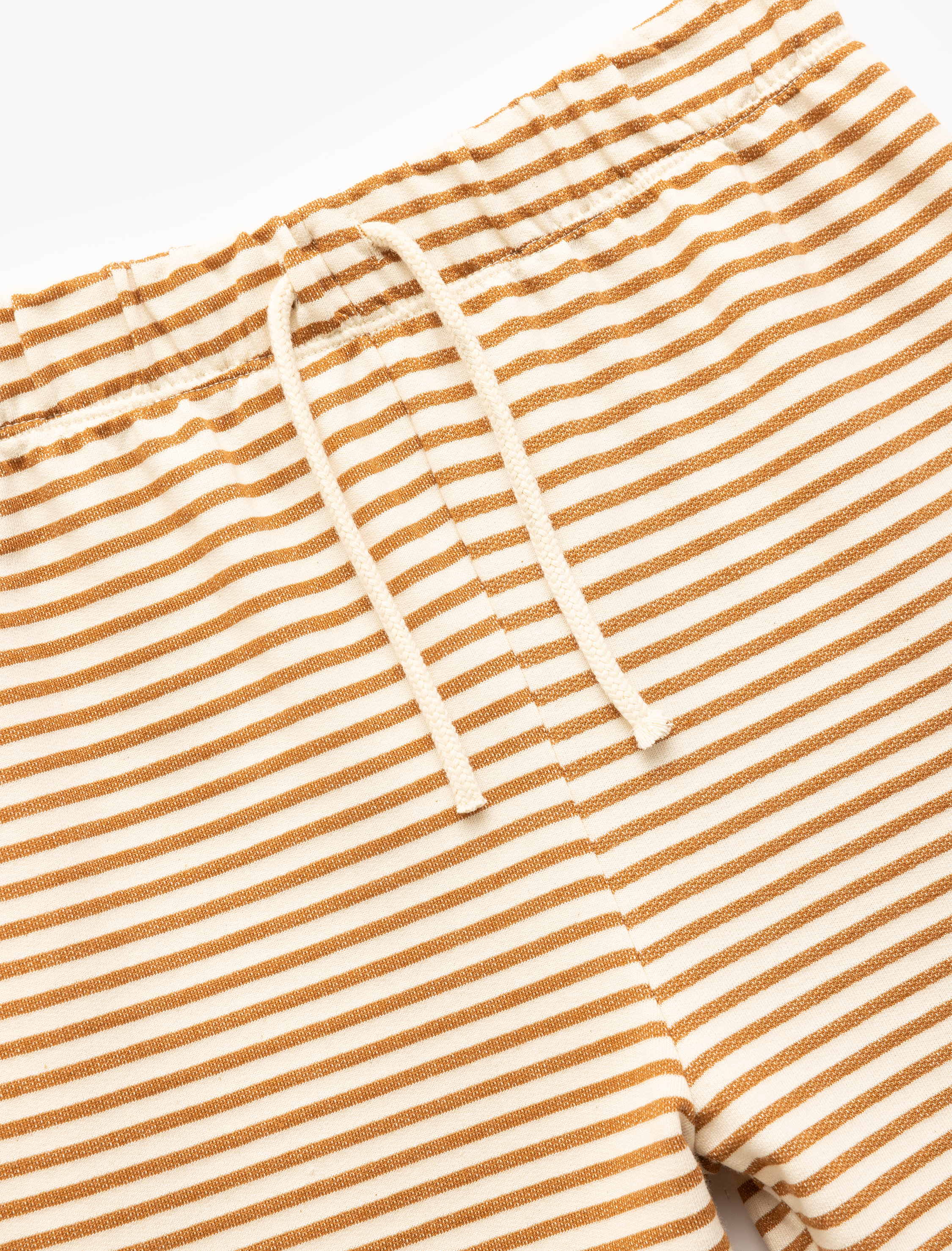  Erkek Çocuk Pamuklu Beli Bağcıklı Çizgili Şort