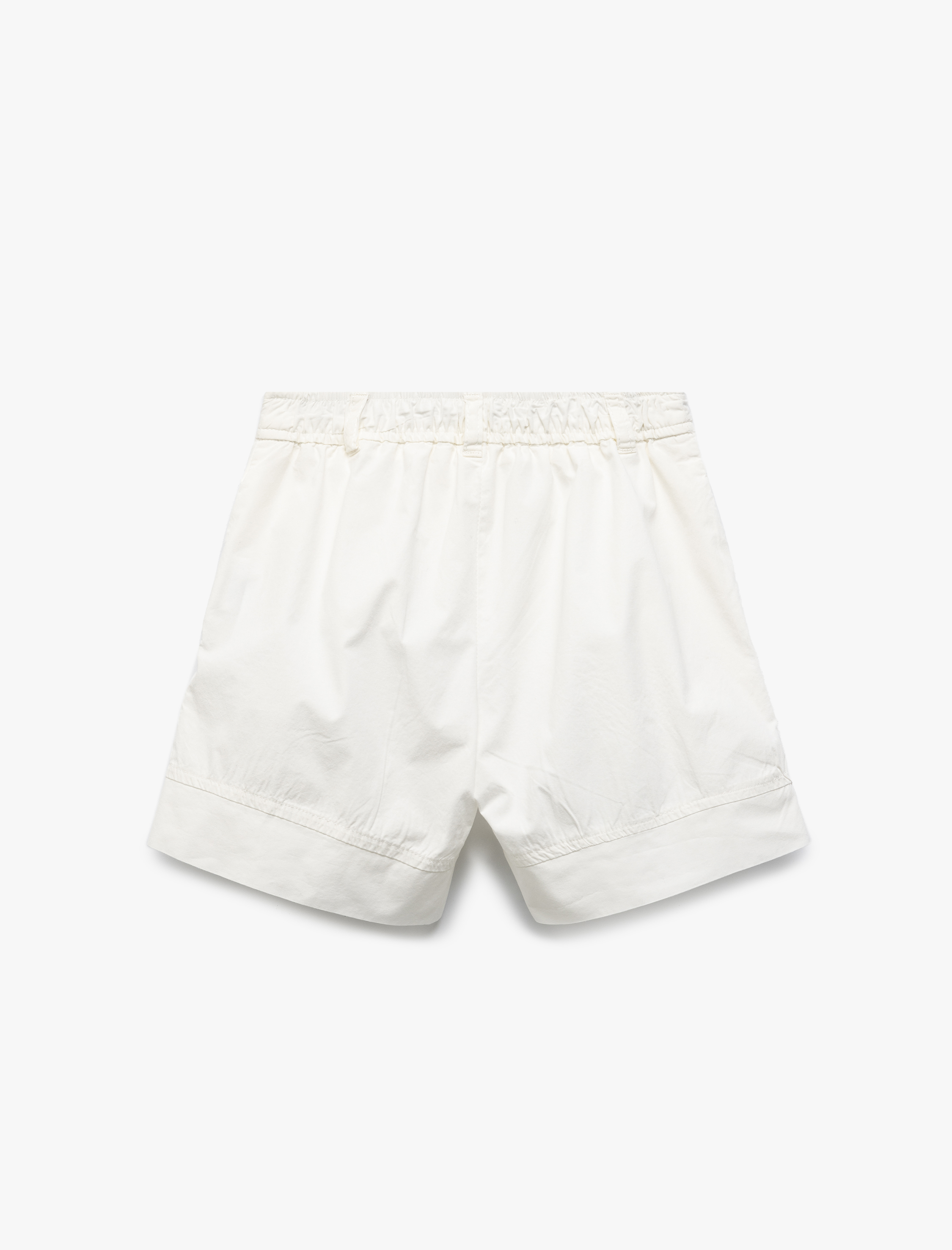  Kız Çocuk Pamuklu Cep Detaylı Düğmeli Basic Şort