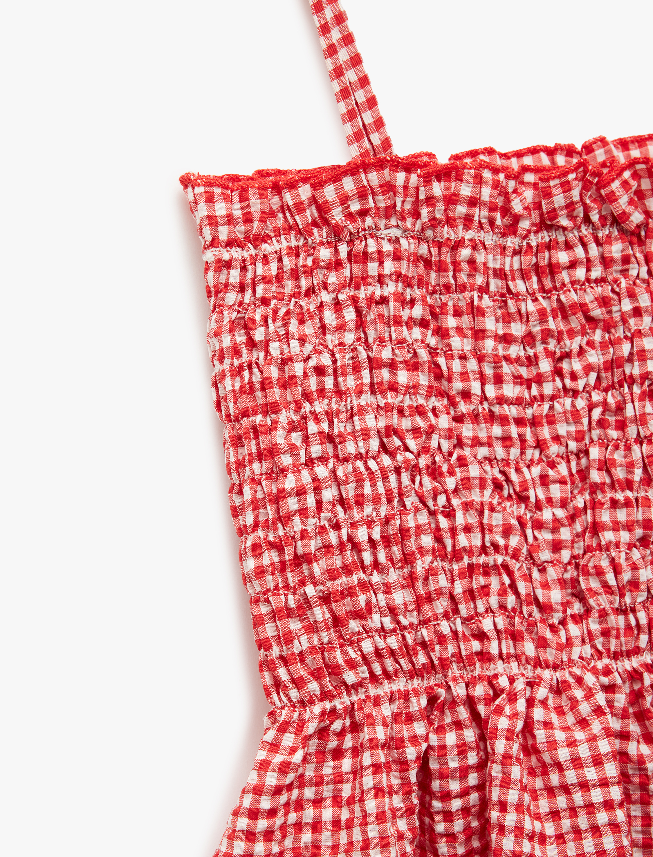   Koton X Sibil Çetinkaya - Gipeli Pötikareli İnce Askılı Bluz