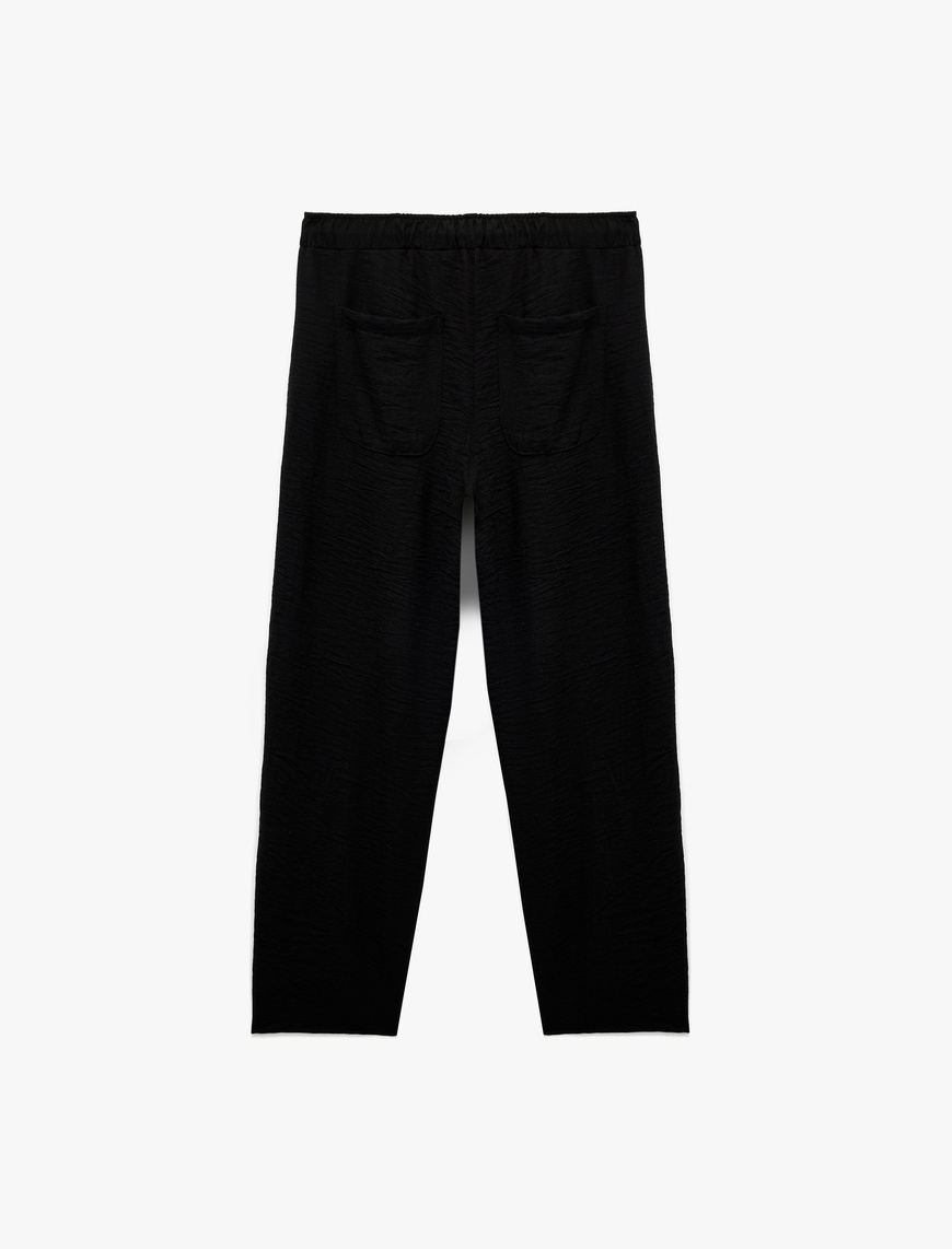   Standart Bel Cepli Dokulu Balon Fit Pantolon
