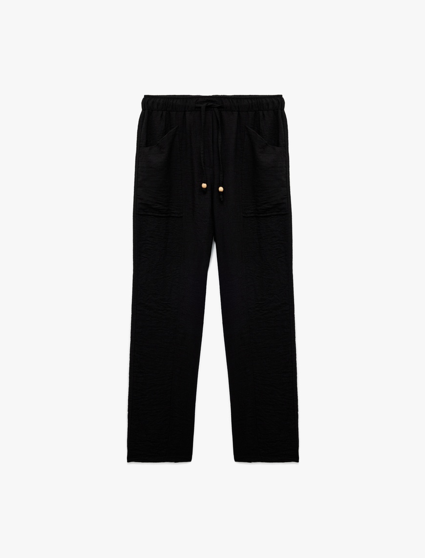   Standart Bel Cepli Dokulu Balon Fit Pantolon