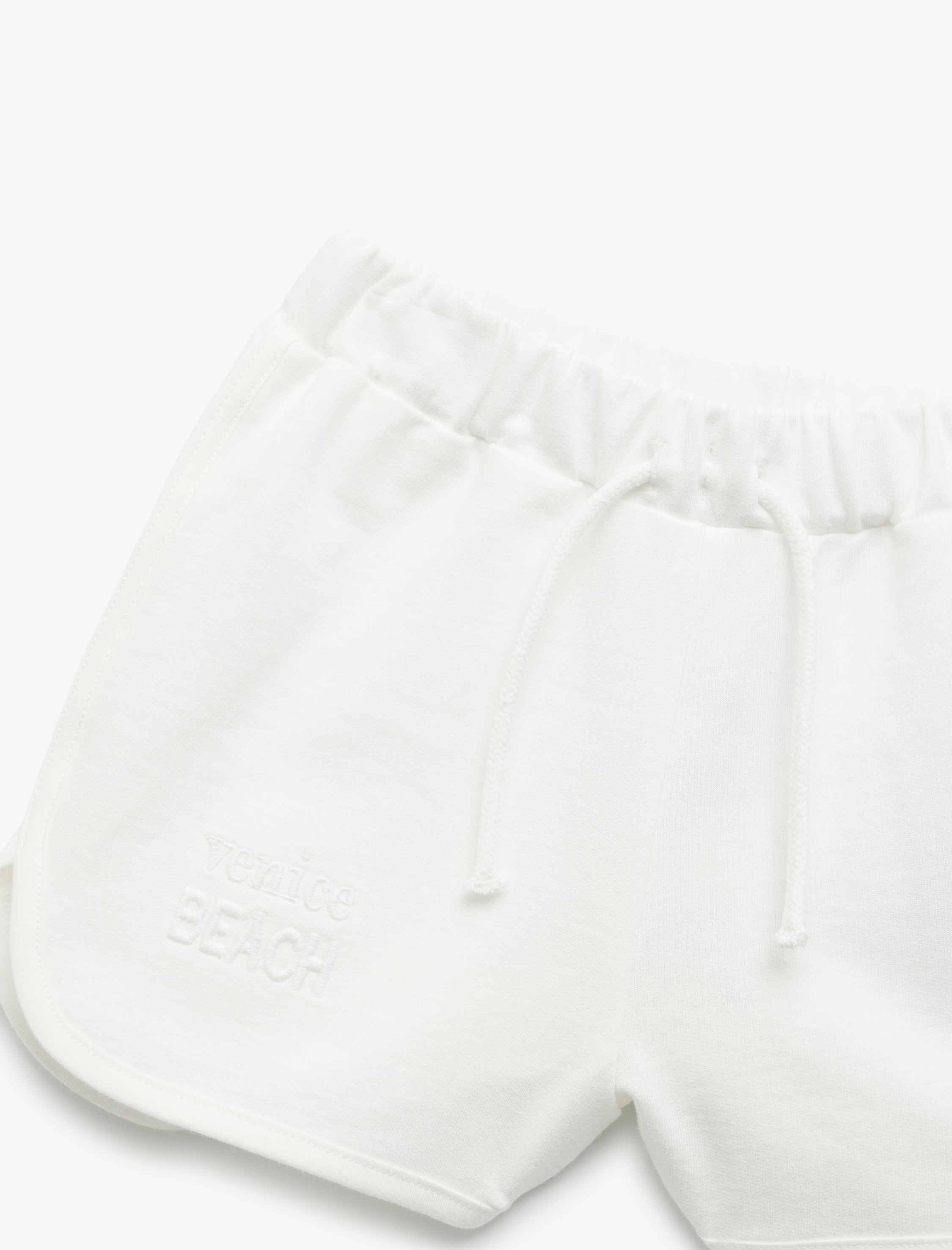  Kız Çocuk Pamuklu Beli Bağlamalı Baskılı Şort