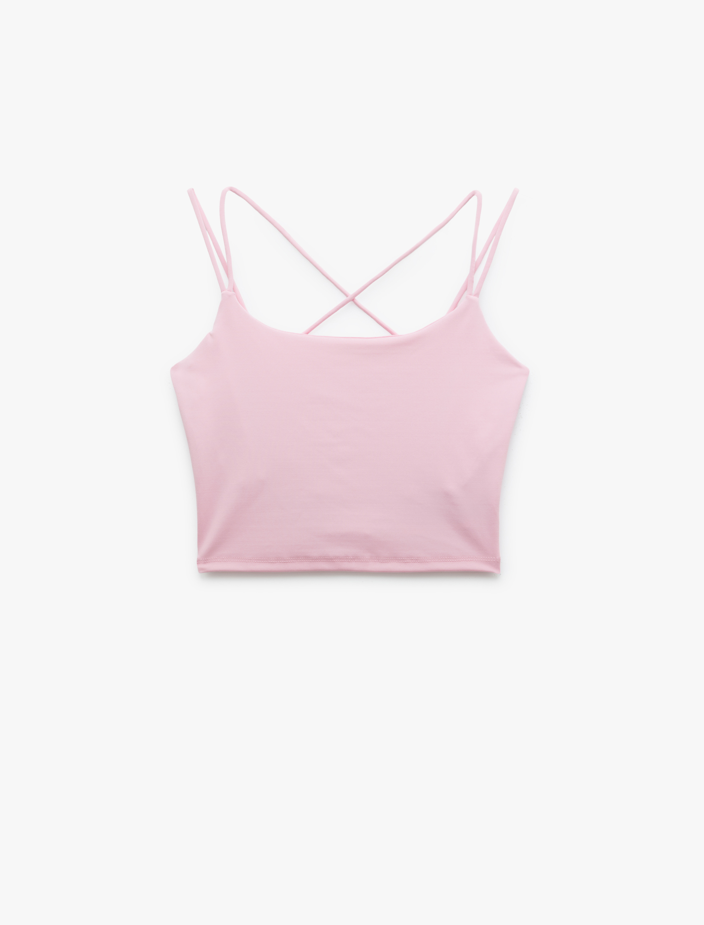 Koton Kadın Çaprak Askılı Spor Crop Atlet -1