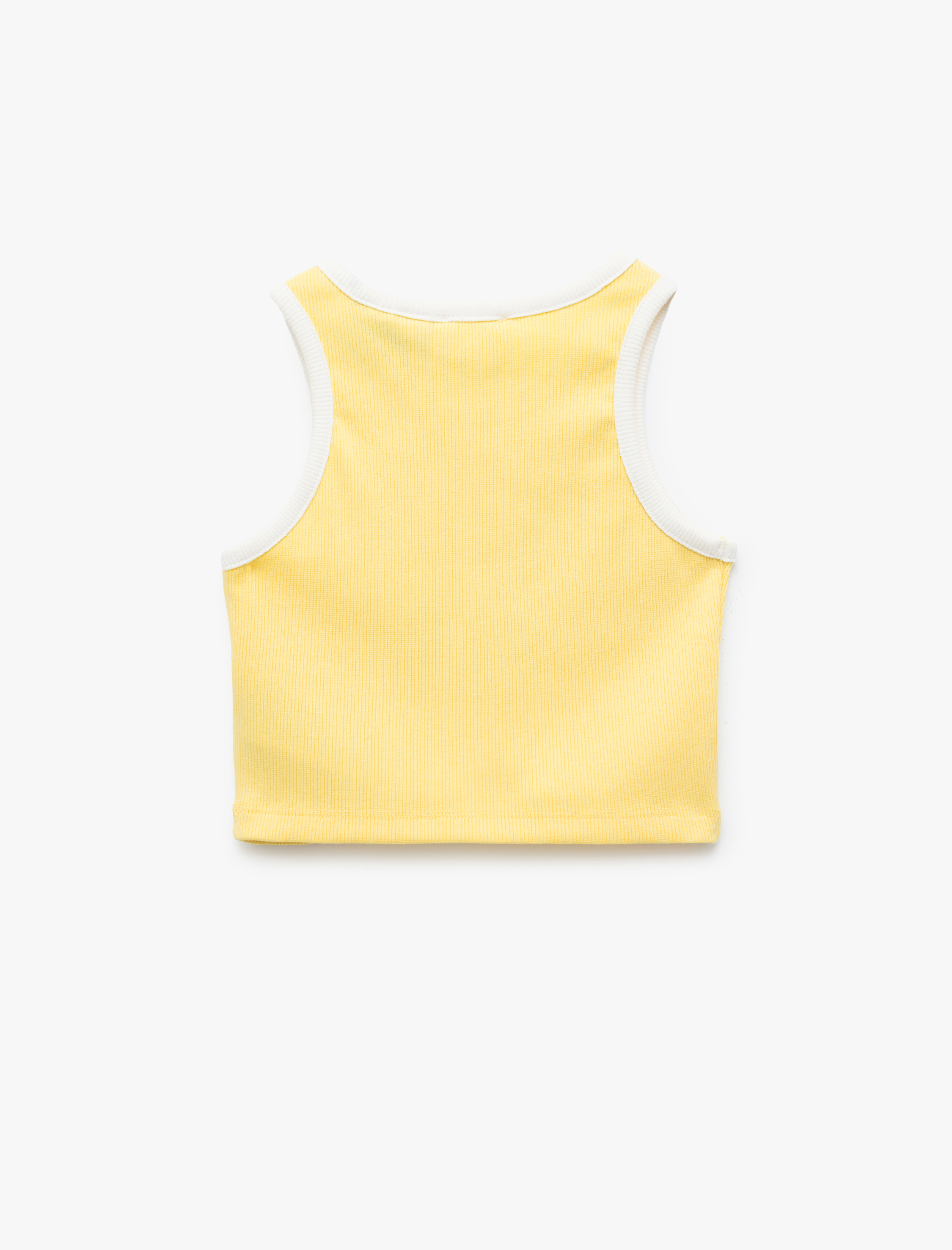  Kız Çocuk Tweety Lisanslı Pamuklu Slim Fit Bisiklet Yaka Baskılı Crop Atlet