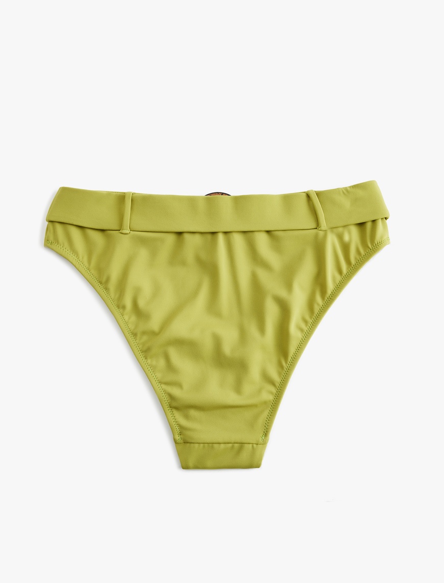   Astarlı Kemerli Yüksek Bel Bikini Altı
