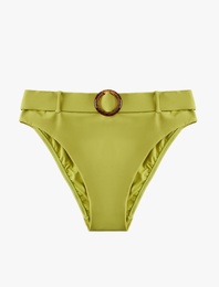 Astarlı Kemerli Yüksek Bel Bikini Altı
