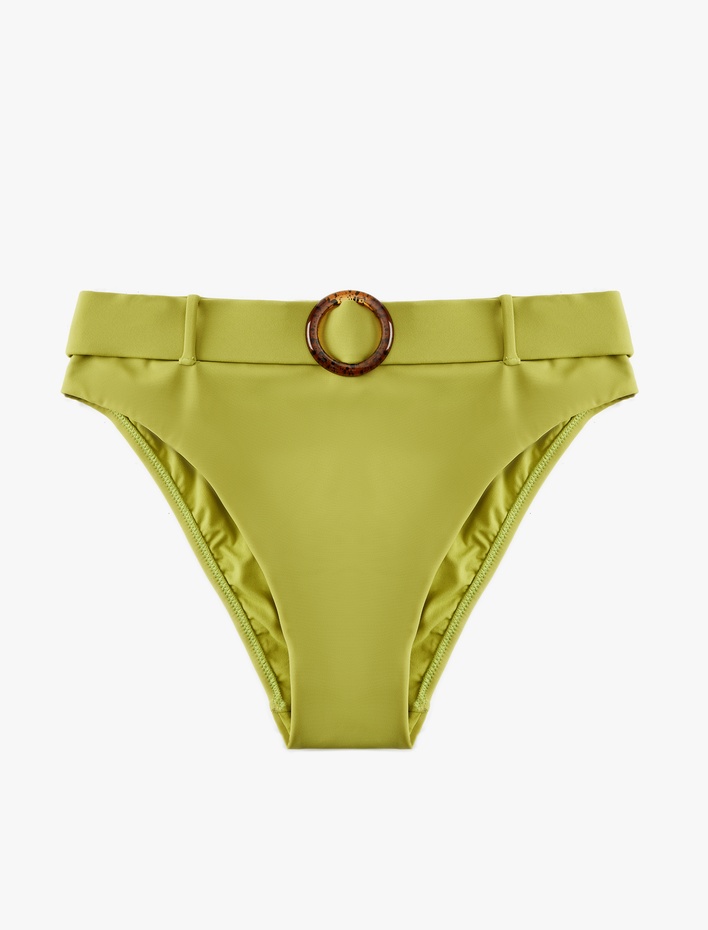  Astarlı Kemerli Yüksek Bel Bikini Altı