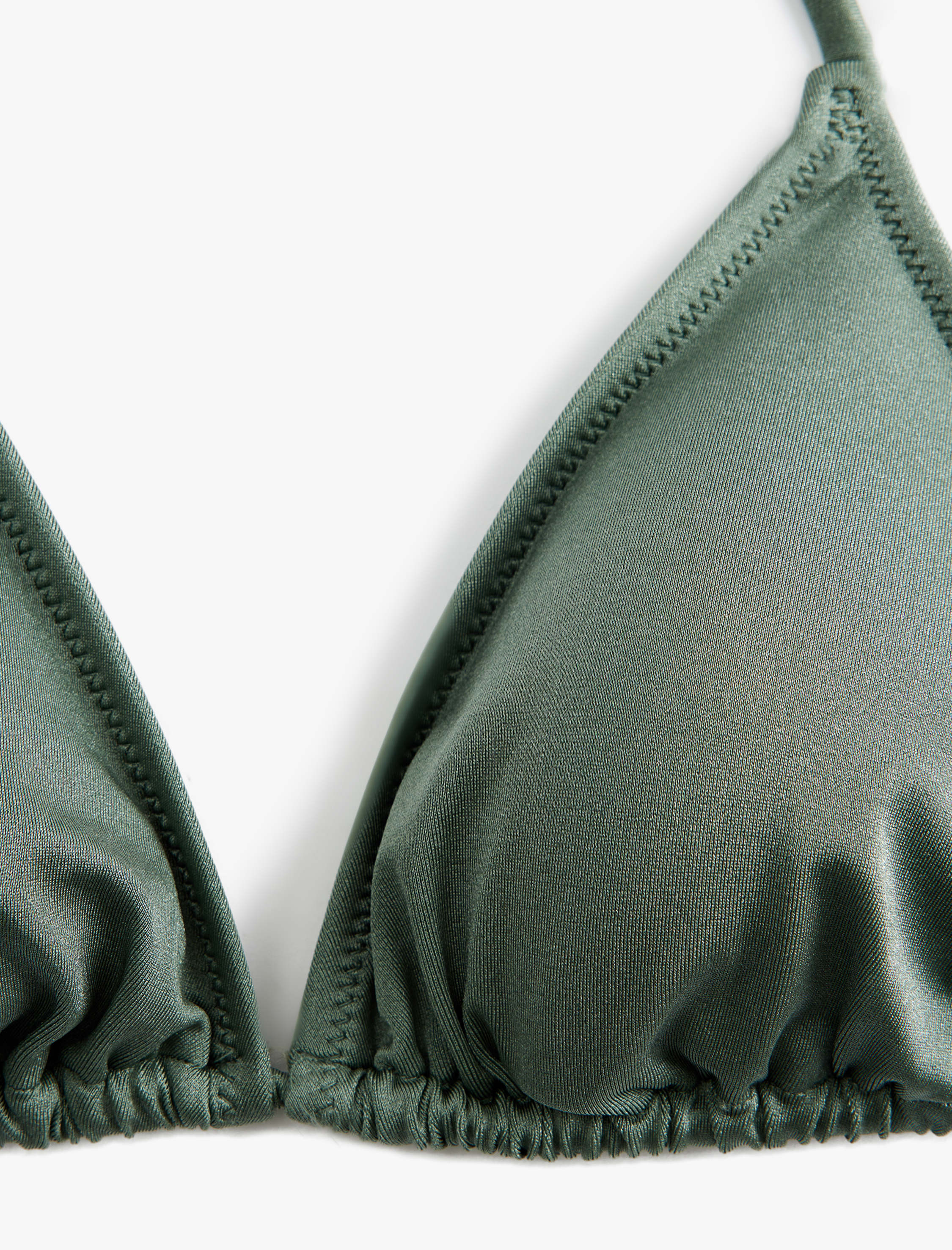   İpli Üçgen Bikini Üstü