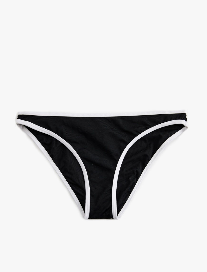   Normal Bel Mat Kumaş Biyeli Astarlı Bikini Altı