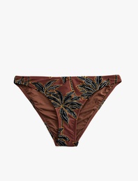 Astarlı Çiçek Desenli Bikini Altı