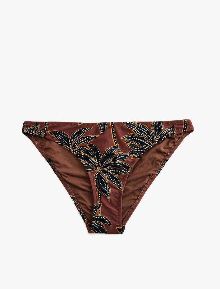  Astarlı Çiçek Desenli Bikini Altı
