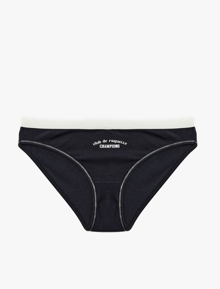  Baskılı Pamuklu Brief Külot