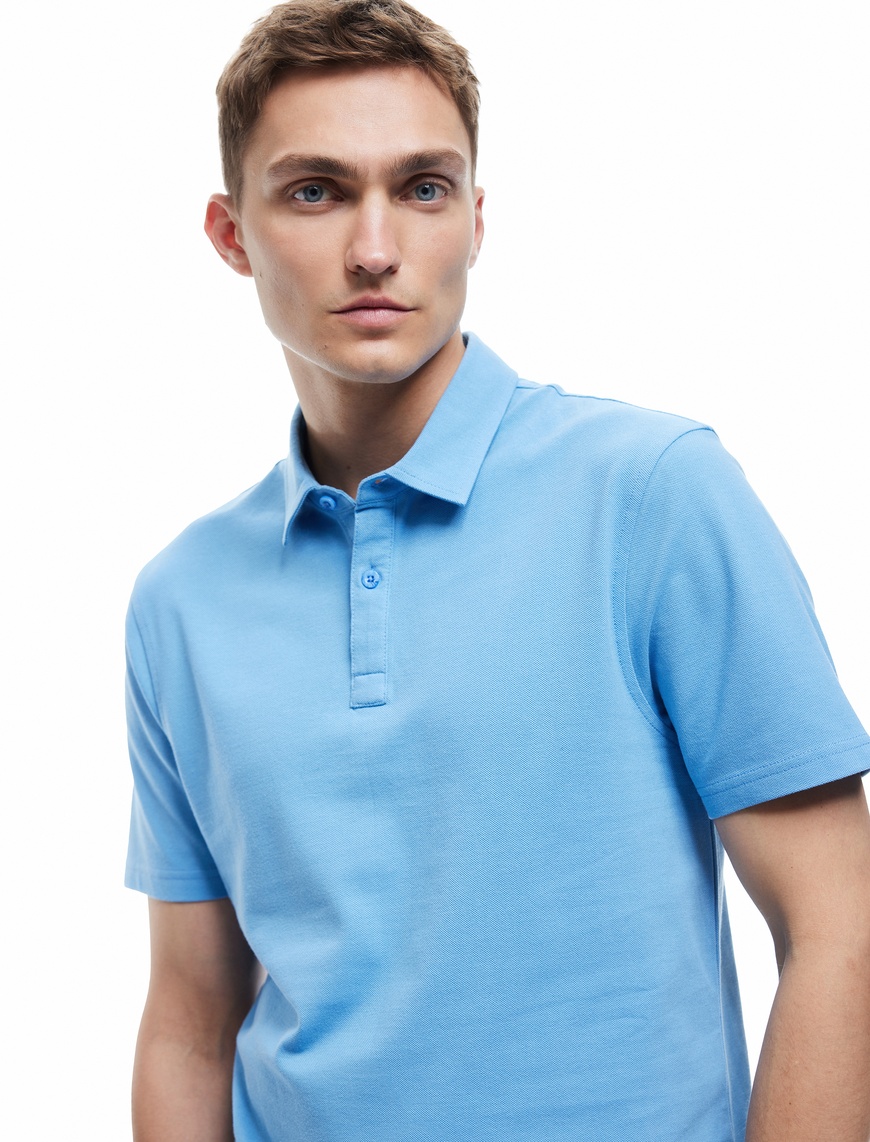   Pamuklu Regular Fit Kısa Kollu Polo Yaka Tişört