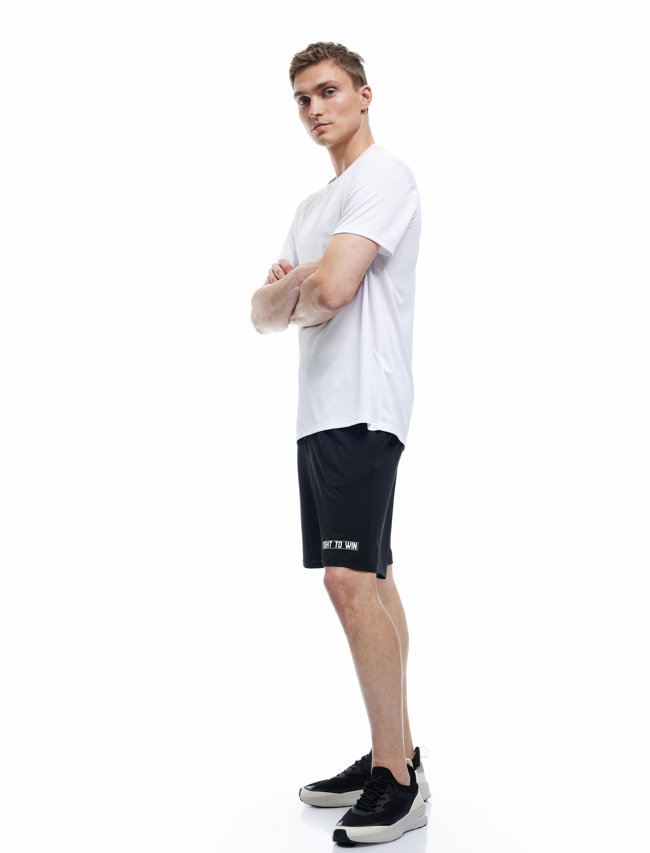   Beli Bağlamalı Baskılı Cepli Spor Şort