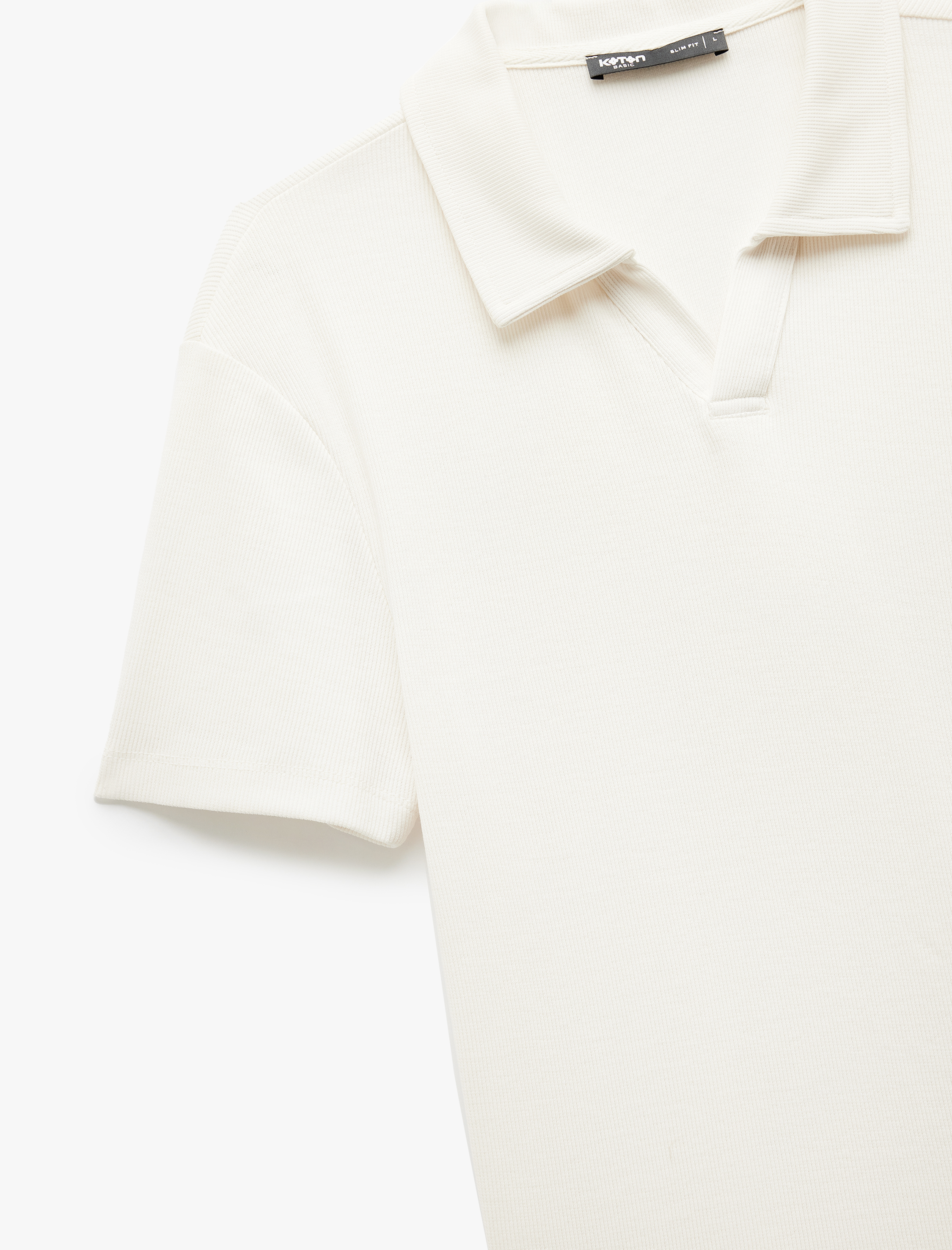   Pamuklu Kısa Kollu Slim Fit Basic Polo Tişört