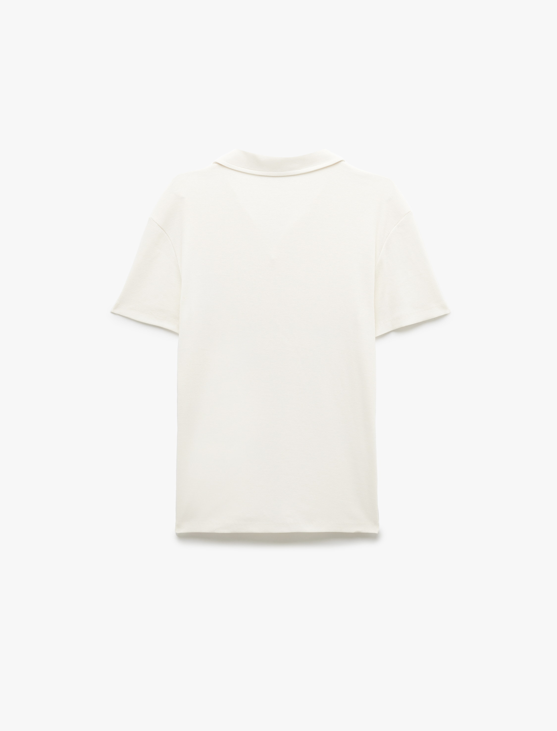   Pamuklu Kısa Kollu Slim Fit Basic Polo Tişört