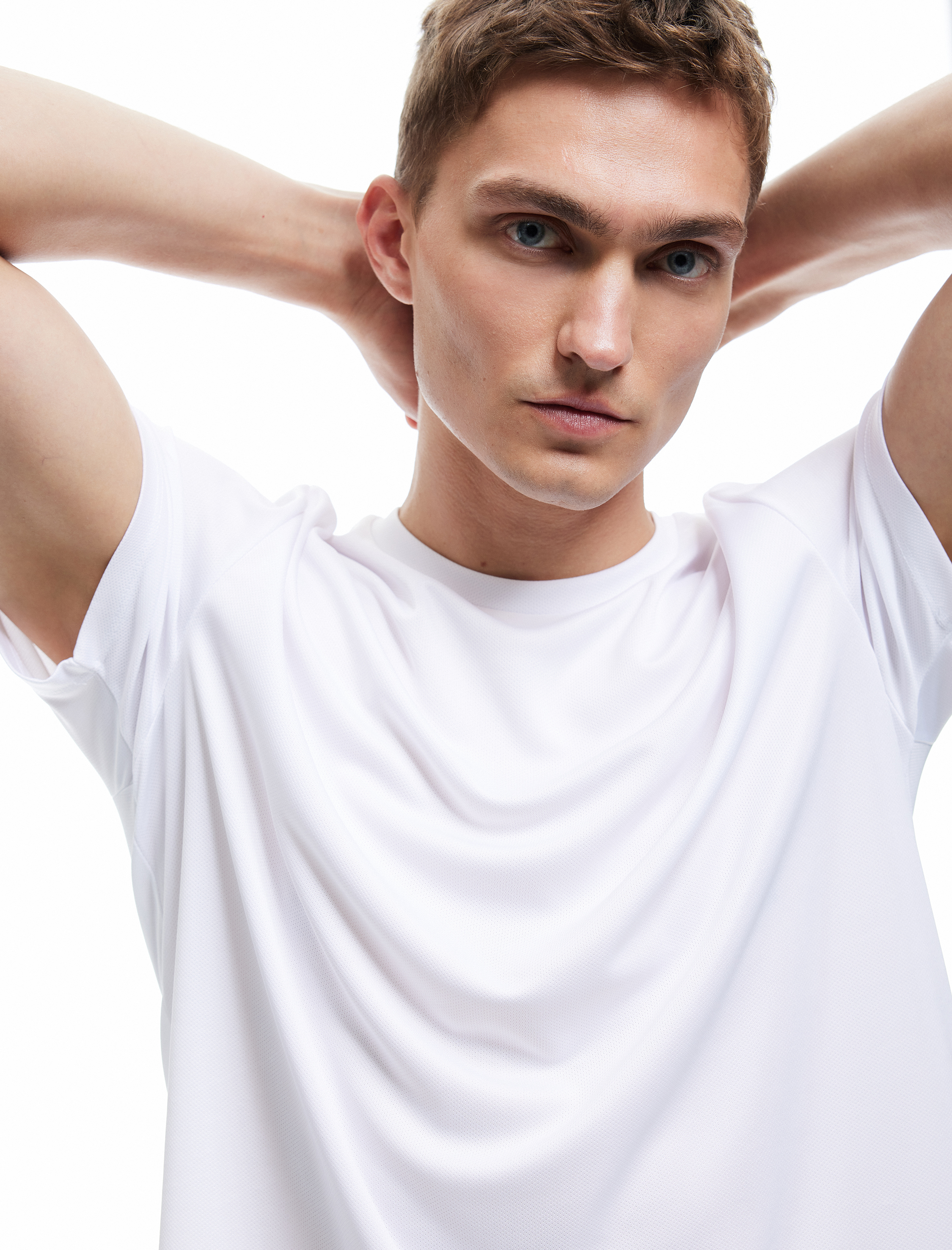   Arkası Baskılı Kısa Kollu Bisiklet Yaka Oversize Spor Tişört