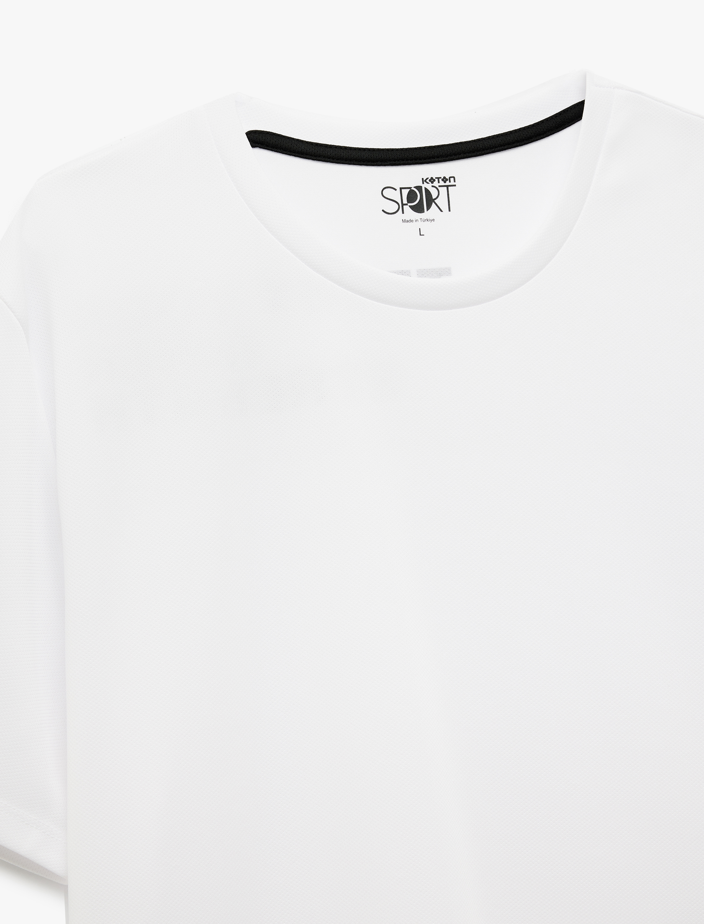   Arkası Baskılı Kısa Kollu Bisiklet Yaka Oversize Spor Tişört