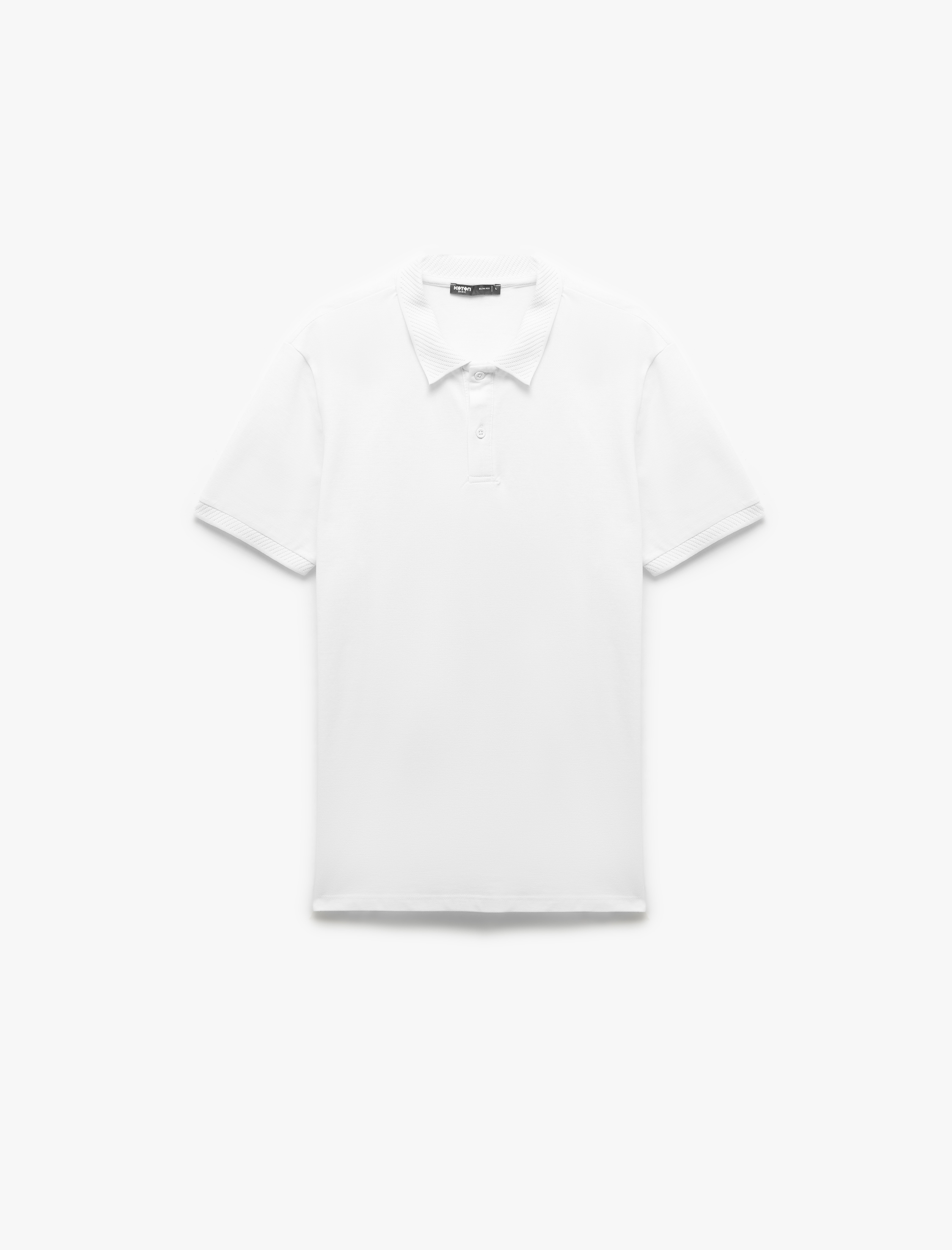   Slim Fit Kısa Kollu Pike Kumaş Pamuklu Polo Yaka Tişört