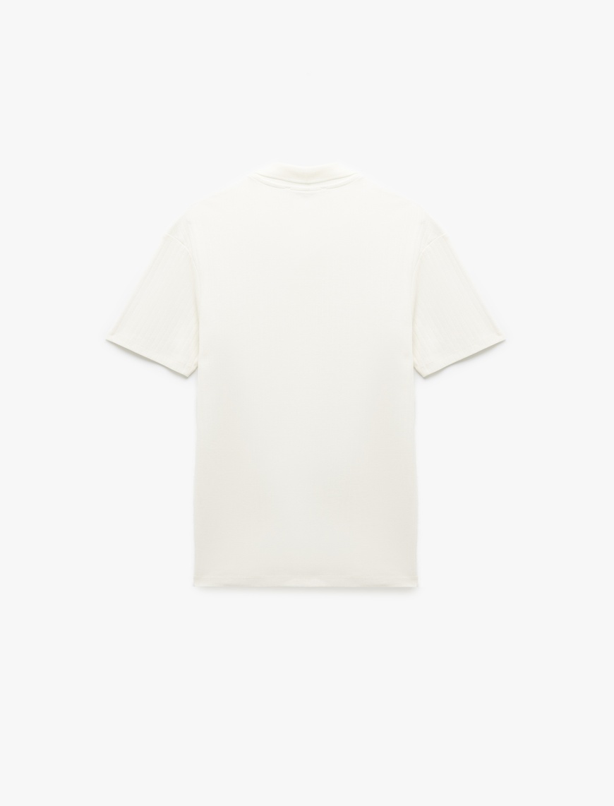   Kısa Kollu Pamuklu Slim Fit Polo Yaka Tişört
