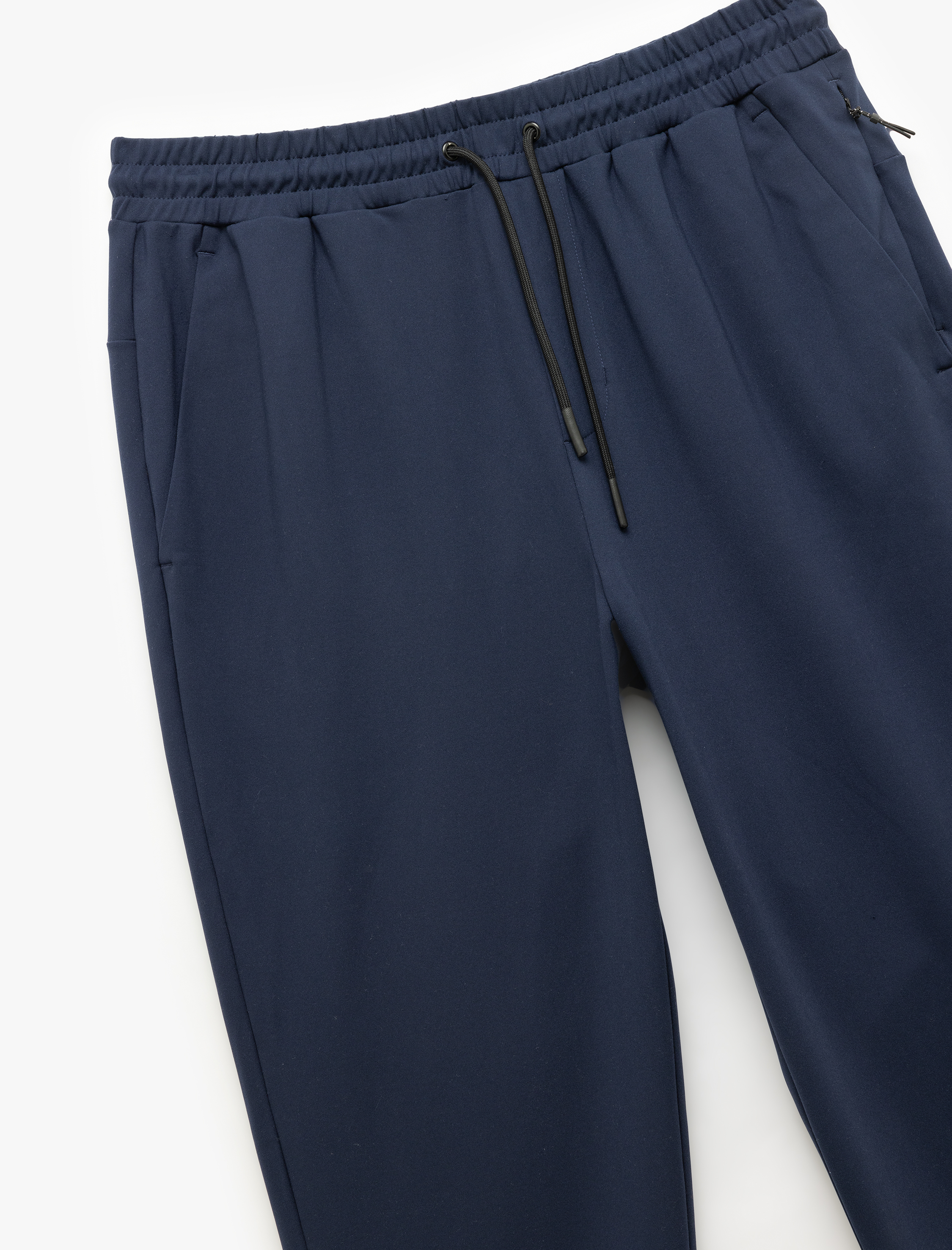   Fermuarlı Cepli İnterlok Kumaş Beli Bağcıklı Yüksek Bel Spor Eşofman Altı