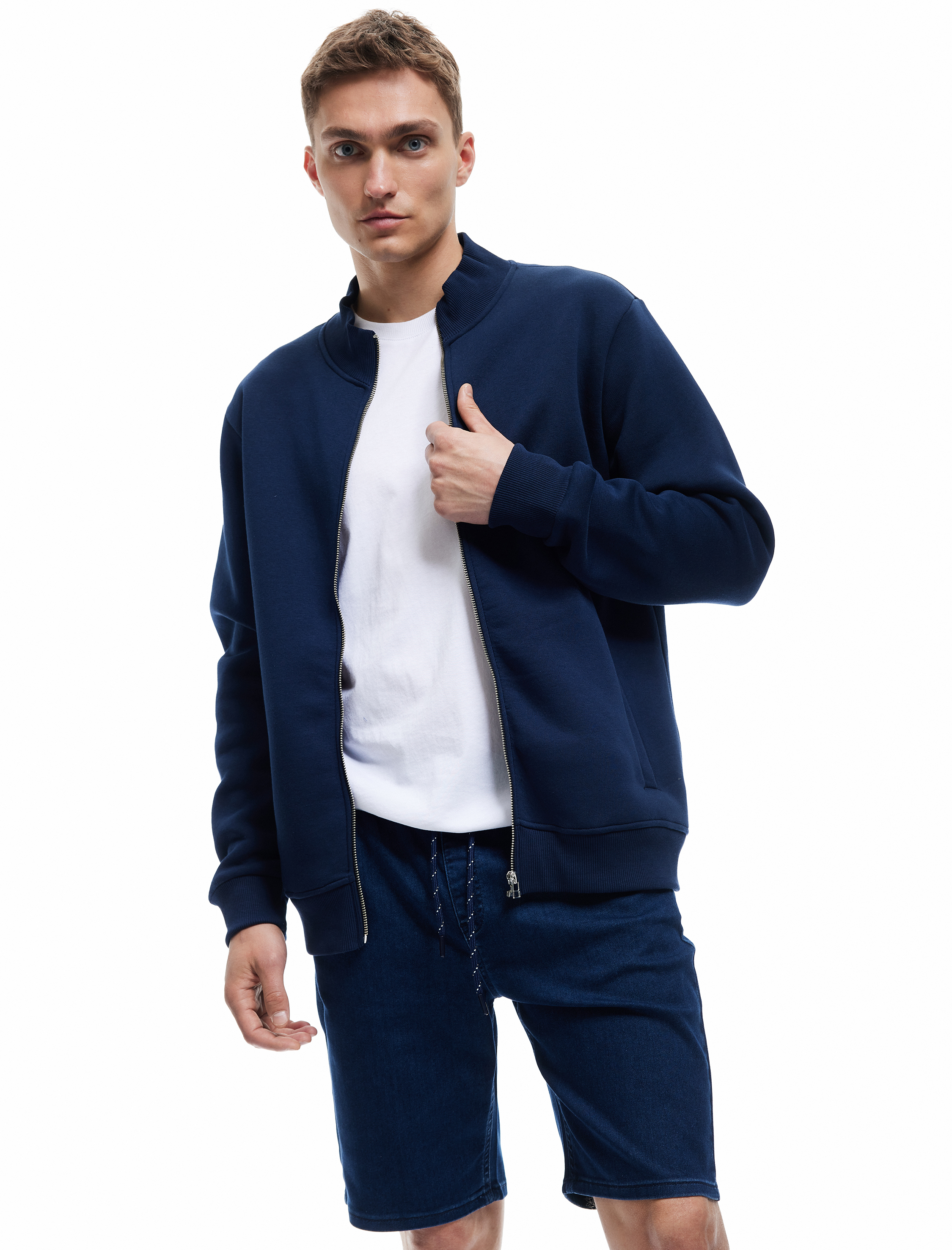   Beli Bağcıklı Bermuda Slim Fit Jean Şort