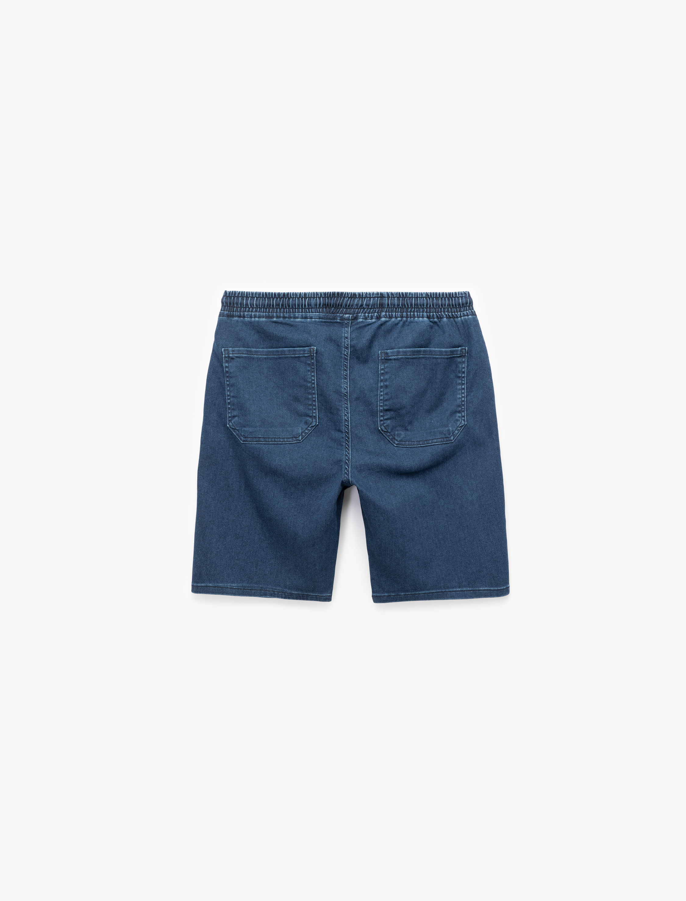   Beli Bağcıklı Bermuda Slim Fit Jean Şort