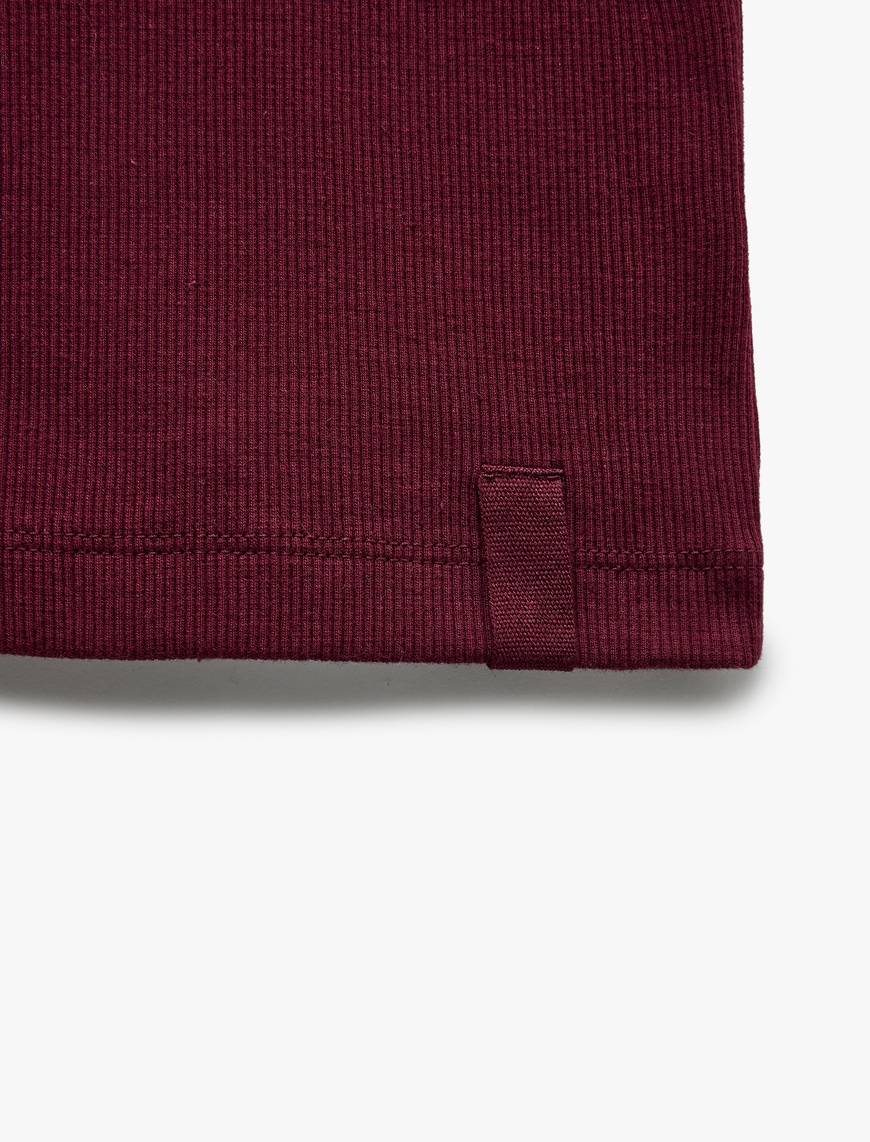   Bisiklet Yaka Slim Fit Kolsuz Basic Atlet