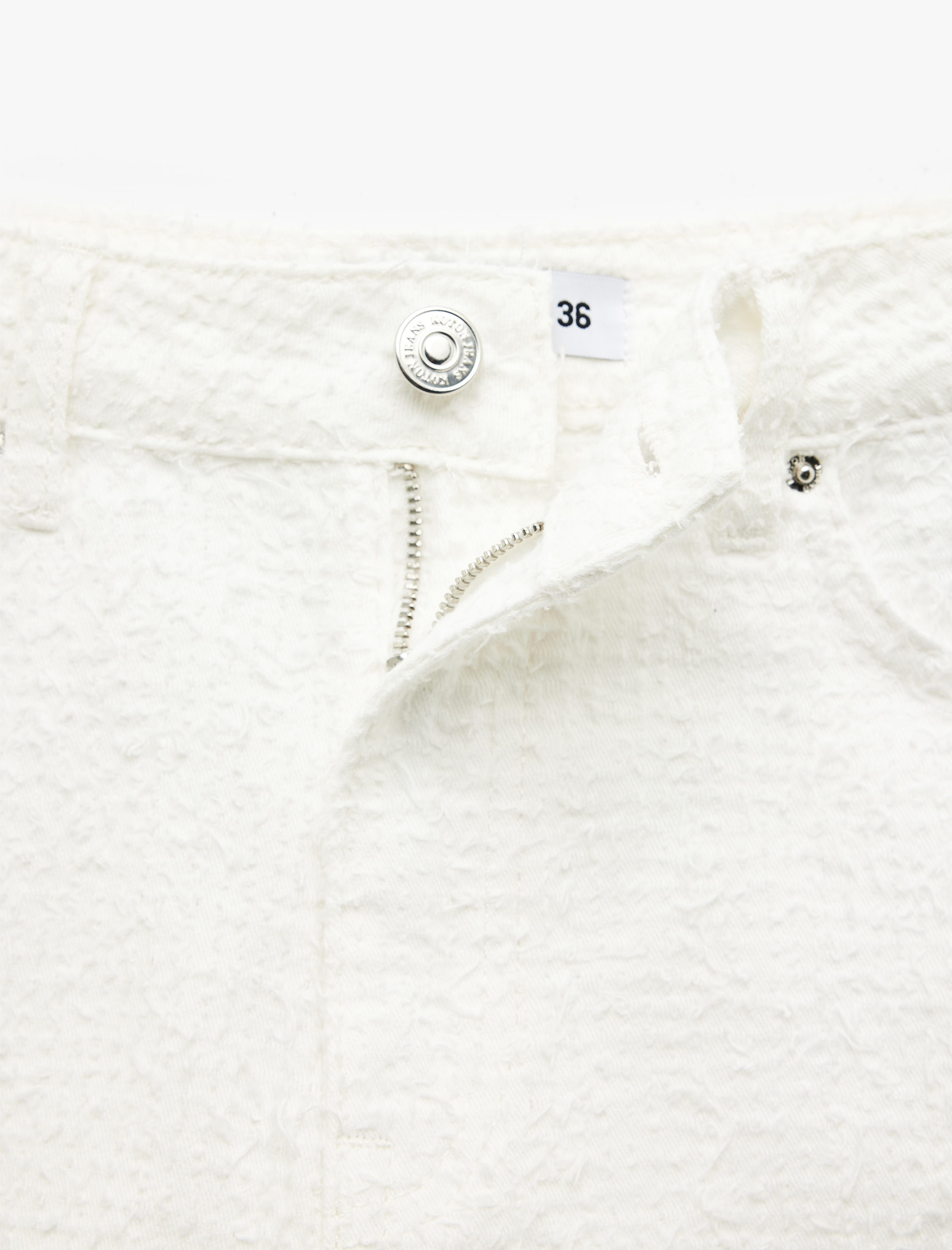   Yüksek Bel Cepli Pamuklu Mini Şort