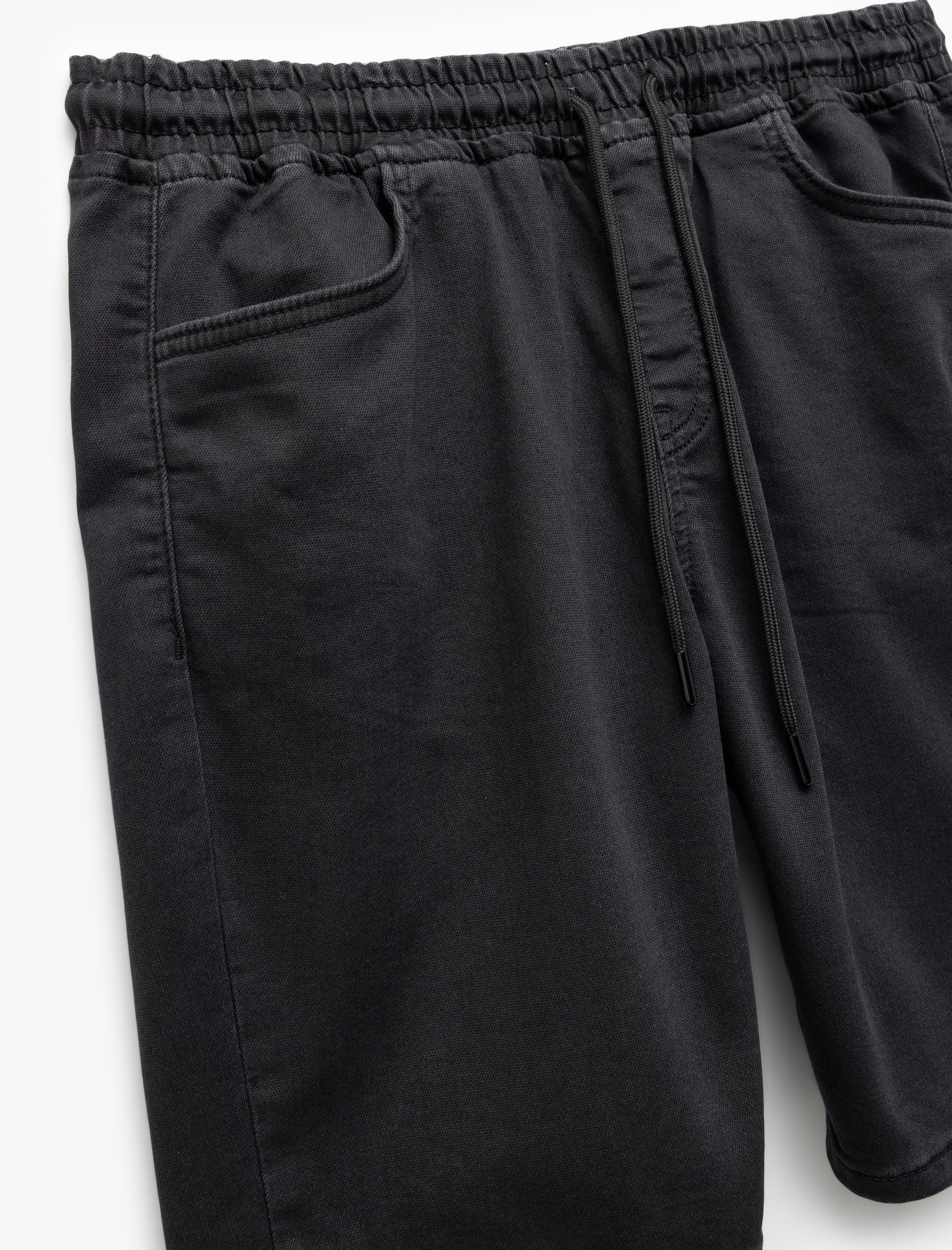   Bermuda Slim Fit Beli Bağcıklı Denim Şort