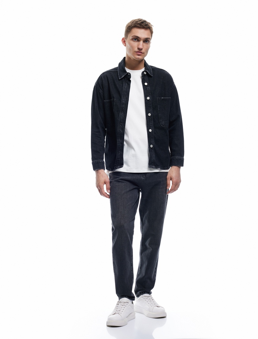   Pamuklu Normal Bel Tapered Fit Jean Pantolon - Joe Jean