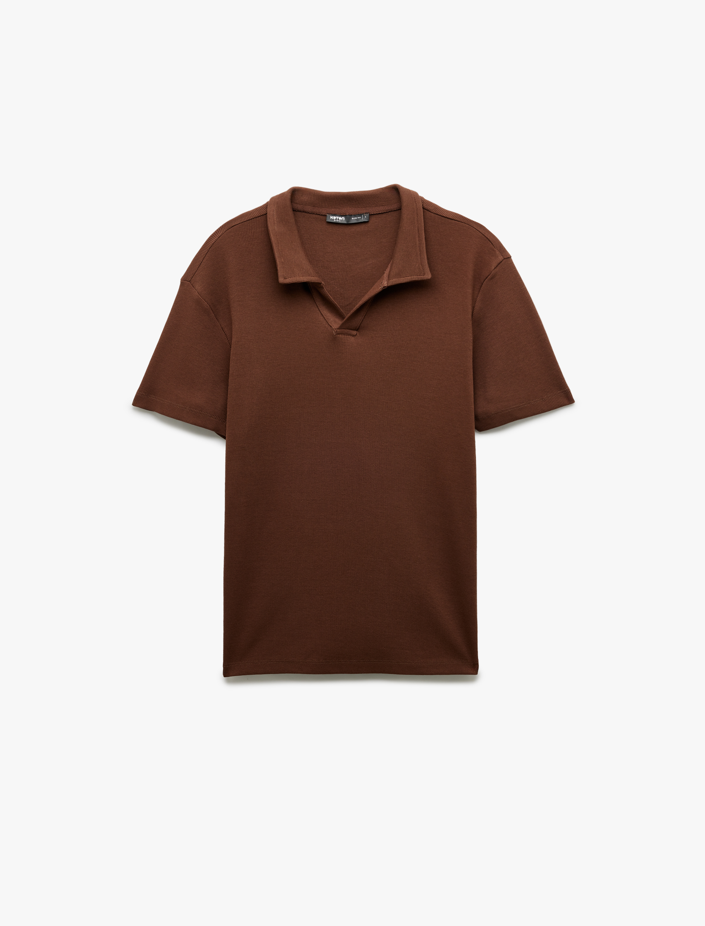   Pamuklu Kısa Kollu Slim Fit Basic Polo Tişört