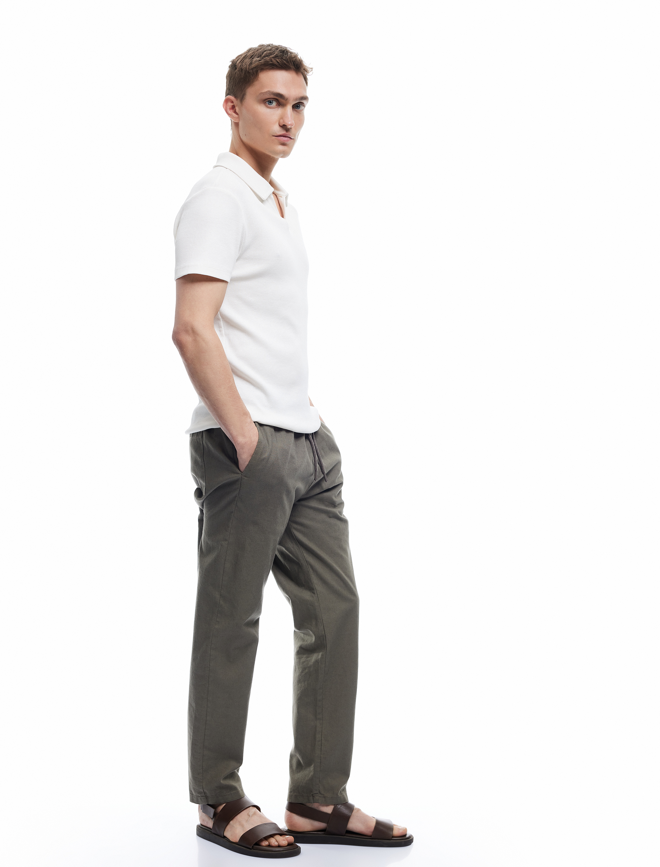   Pamuklu Kısa Kollu Slim Fit Basic Polo Tişört