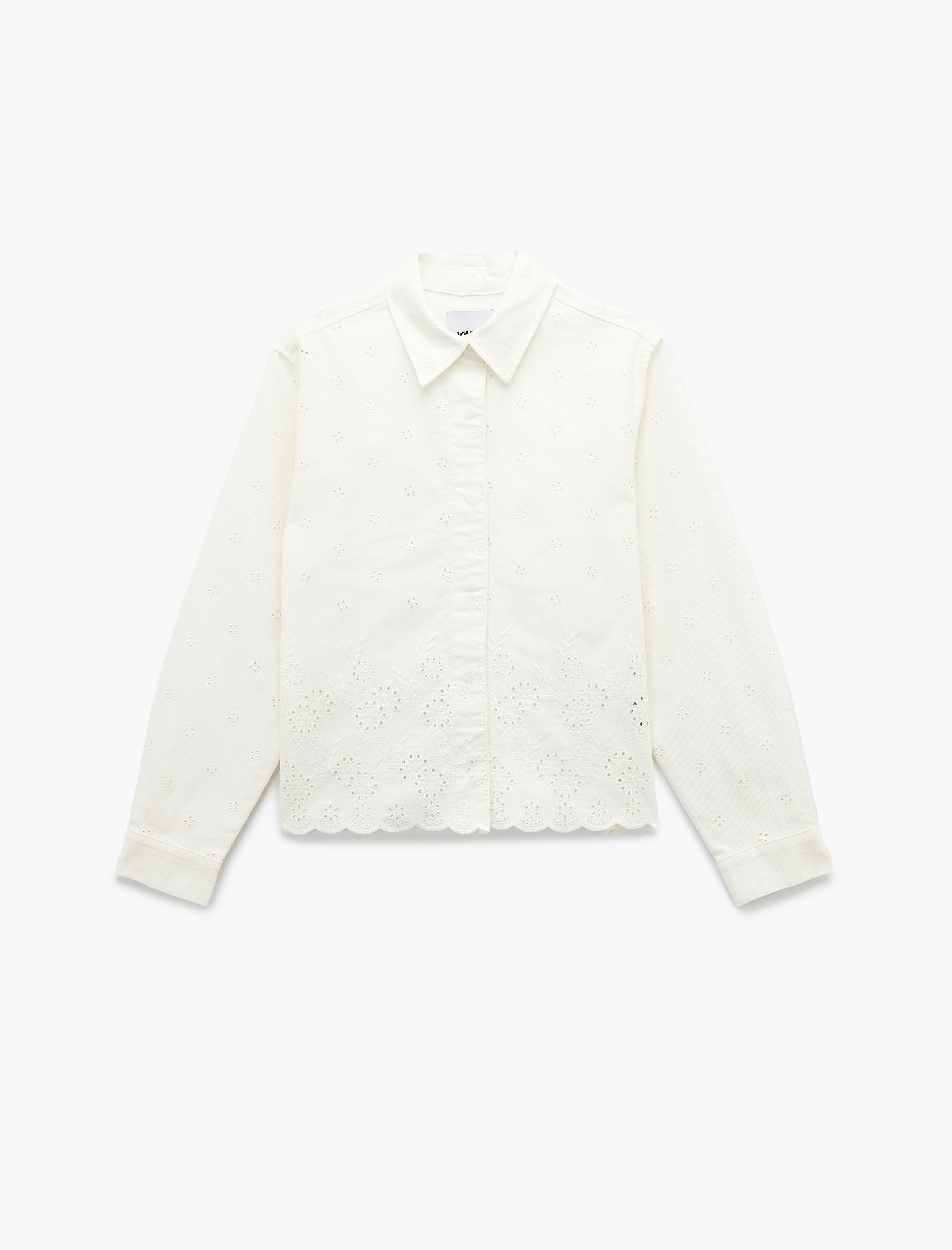   Pamuklu Uzun Kollu Fistolu Kot Ceket