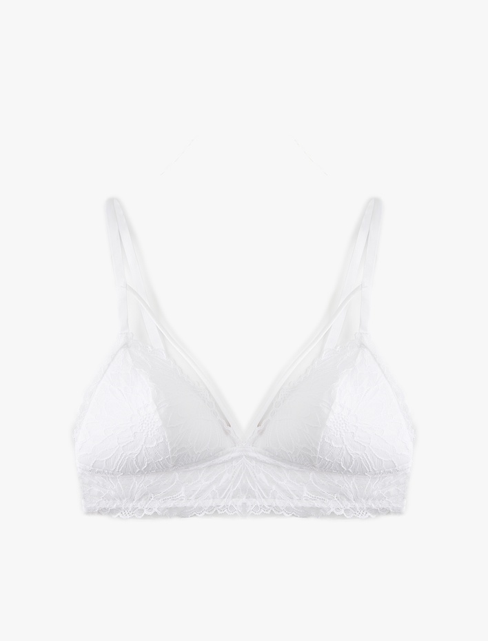  Dolgusuz Dantelli Detaylı Bralet Sütyen