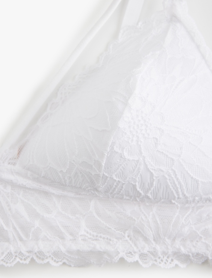  Dolgusuz Dantelli Detaylı Bralet Sütyen