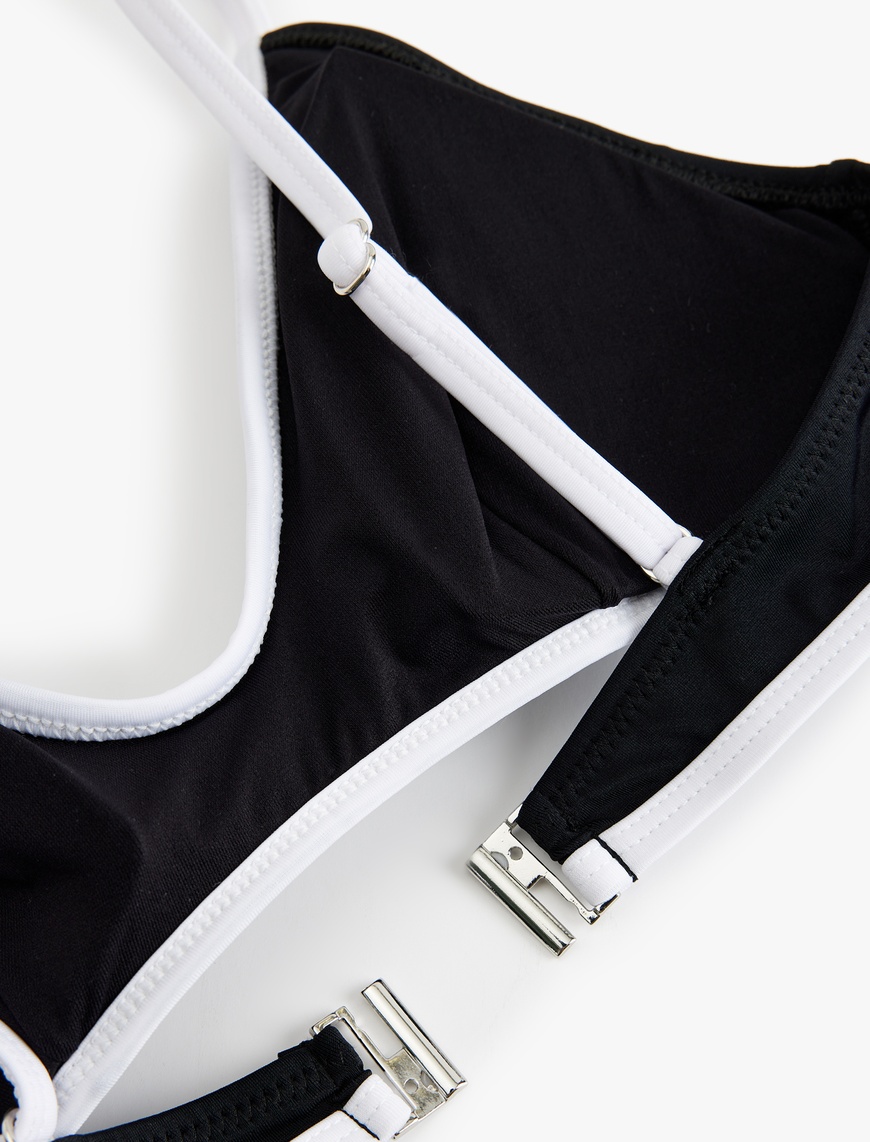   Biyeli U Yaka Spor Bralet Bikini Üstü