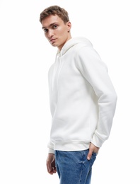 Şardonlu Uzun Kollu Basic Kapşonlu Sweatshirt