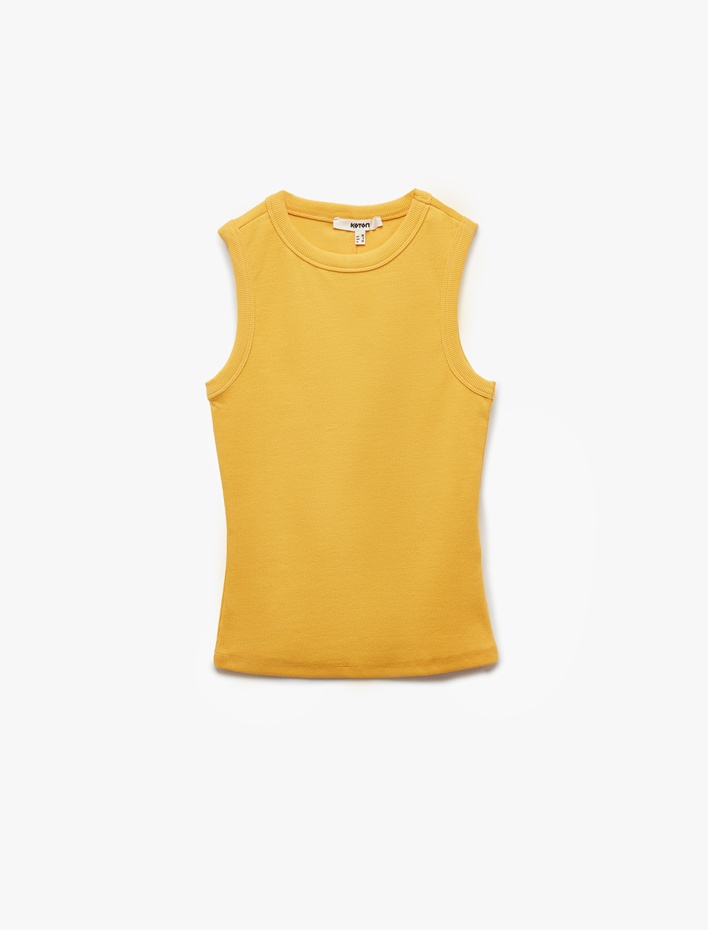  Slim Fit Pamuklu Bisiklet Yaka Atlet