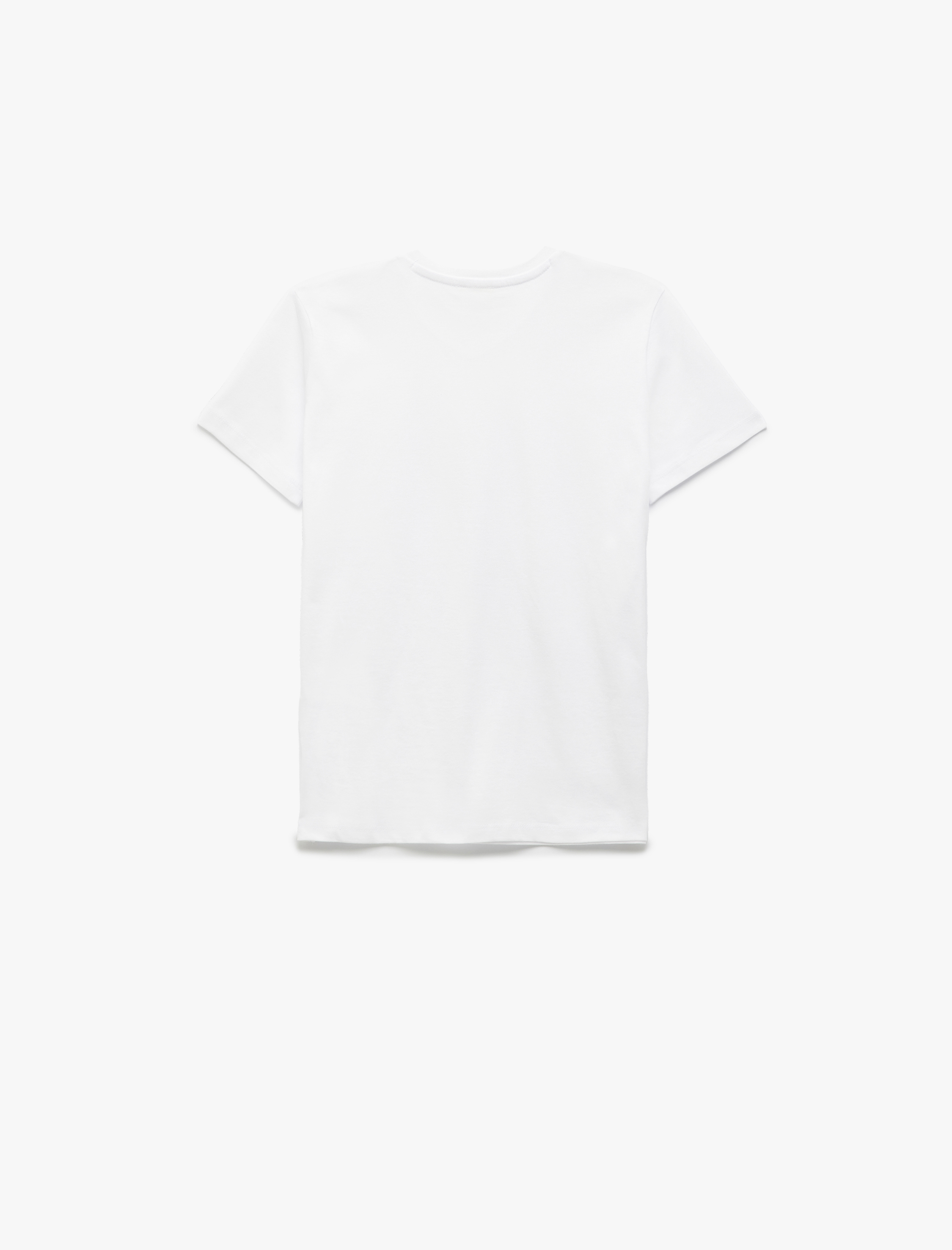  Erkek Çocuk Basic Tişört Kısa Kollu Bisiklet Yaka Pamuklu