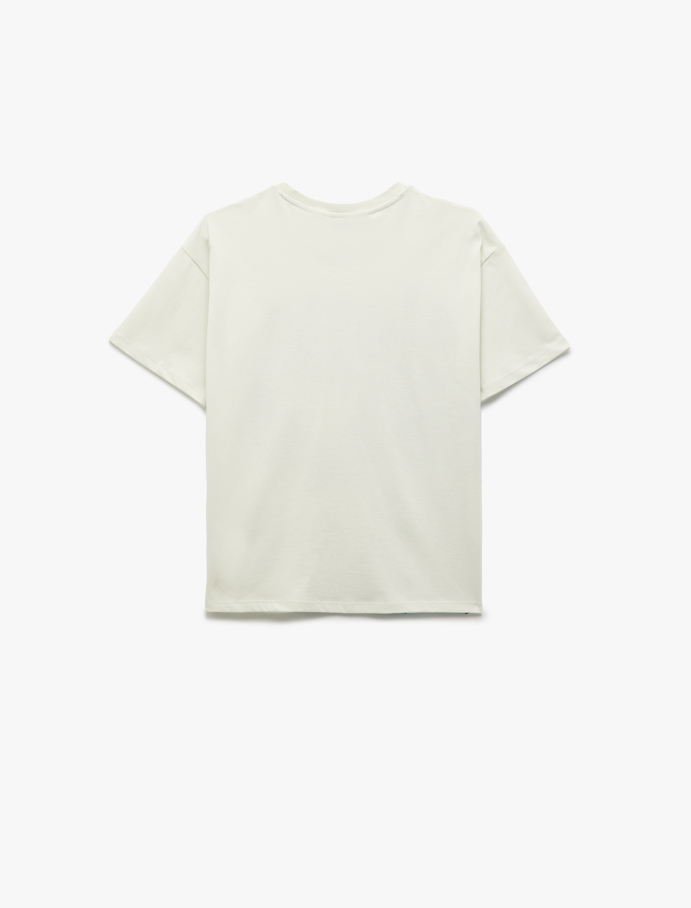  Erkek Çocuk Lisanslı Stitch Baskılı Kısa Kollu Bisiklet Yaka Pamuklu Tişört