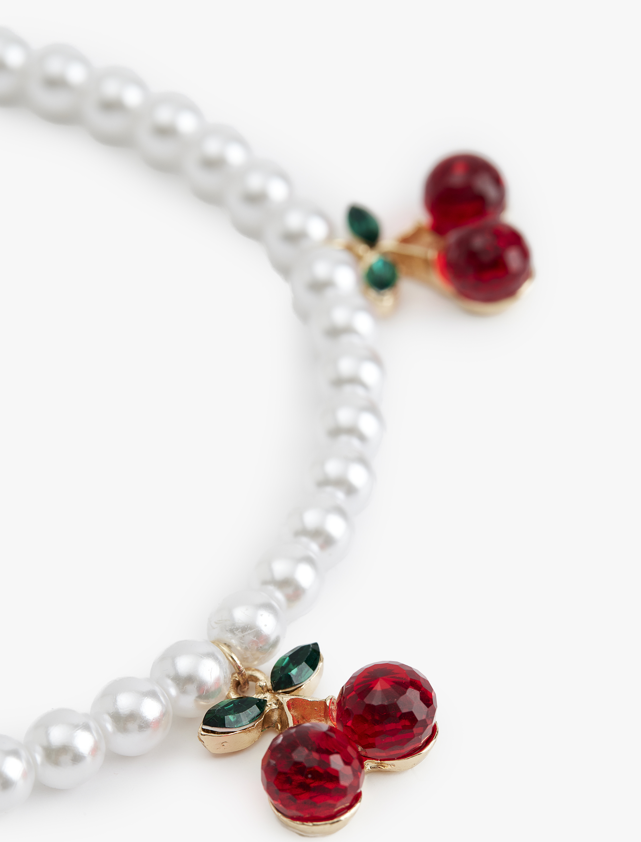  Kadın Koton X Sibil Çetinkaya -  Kiraz Charm Detaylı İnci Kolye