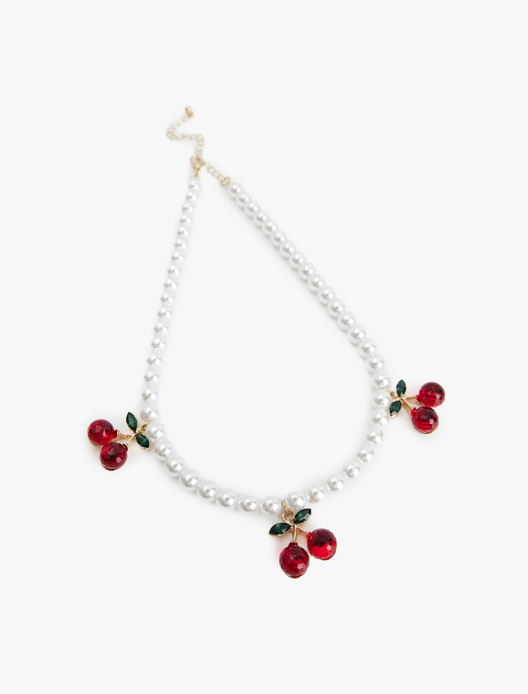  Kadın Koton X Sibil Çetinkaya -  Kiraz Charm Detaylı İnci Kolye