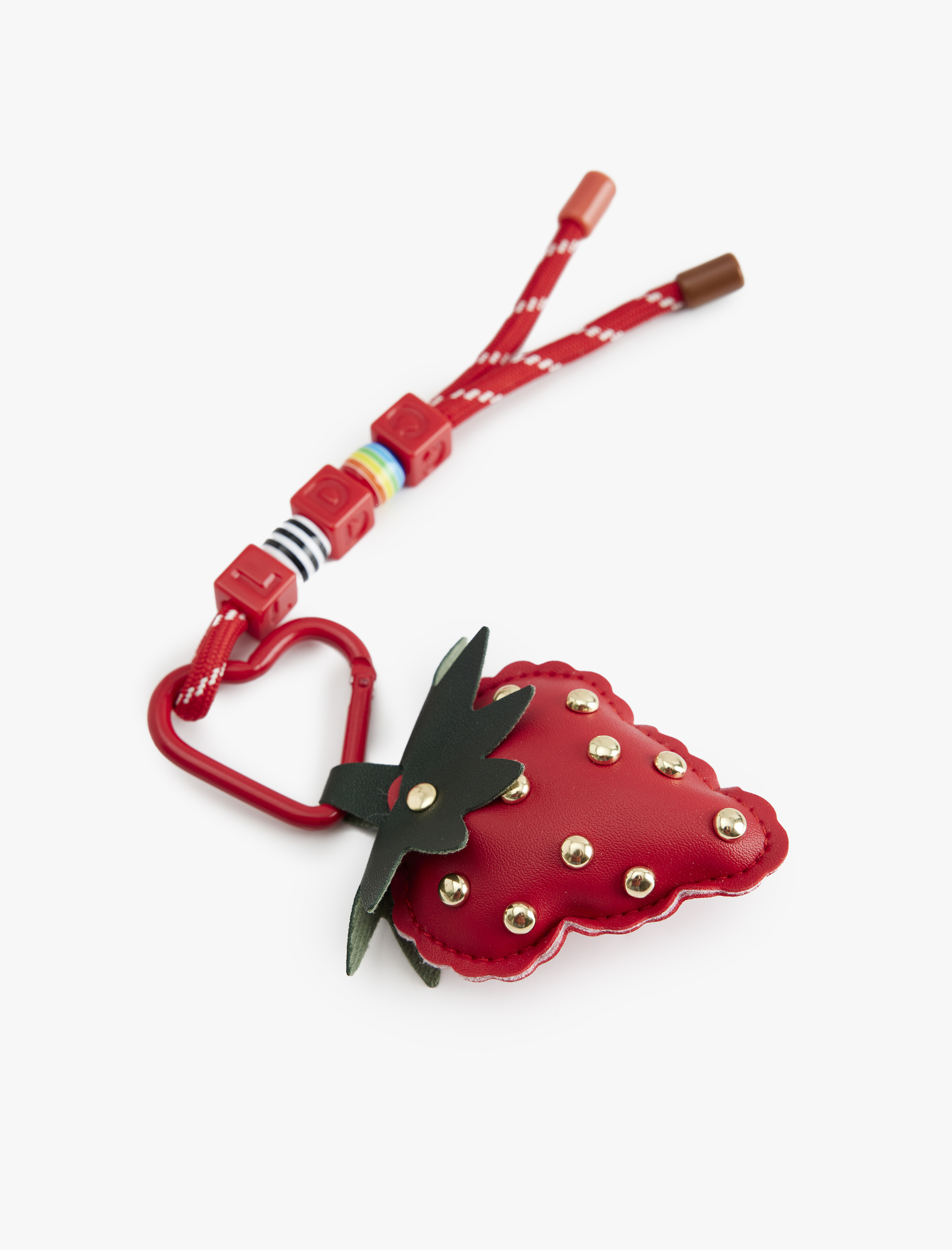 Kadın Koton X Sibil Çetinkaya - Çilek Figürlü Metal Boncuk Detaylı Anahtarlık