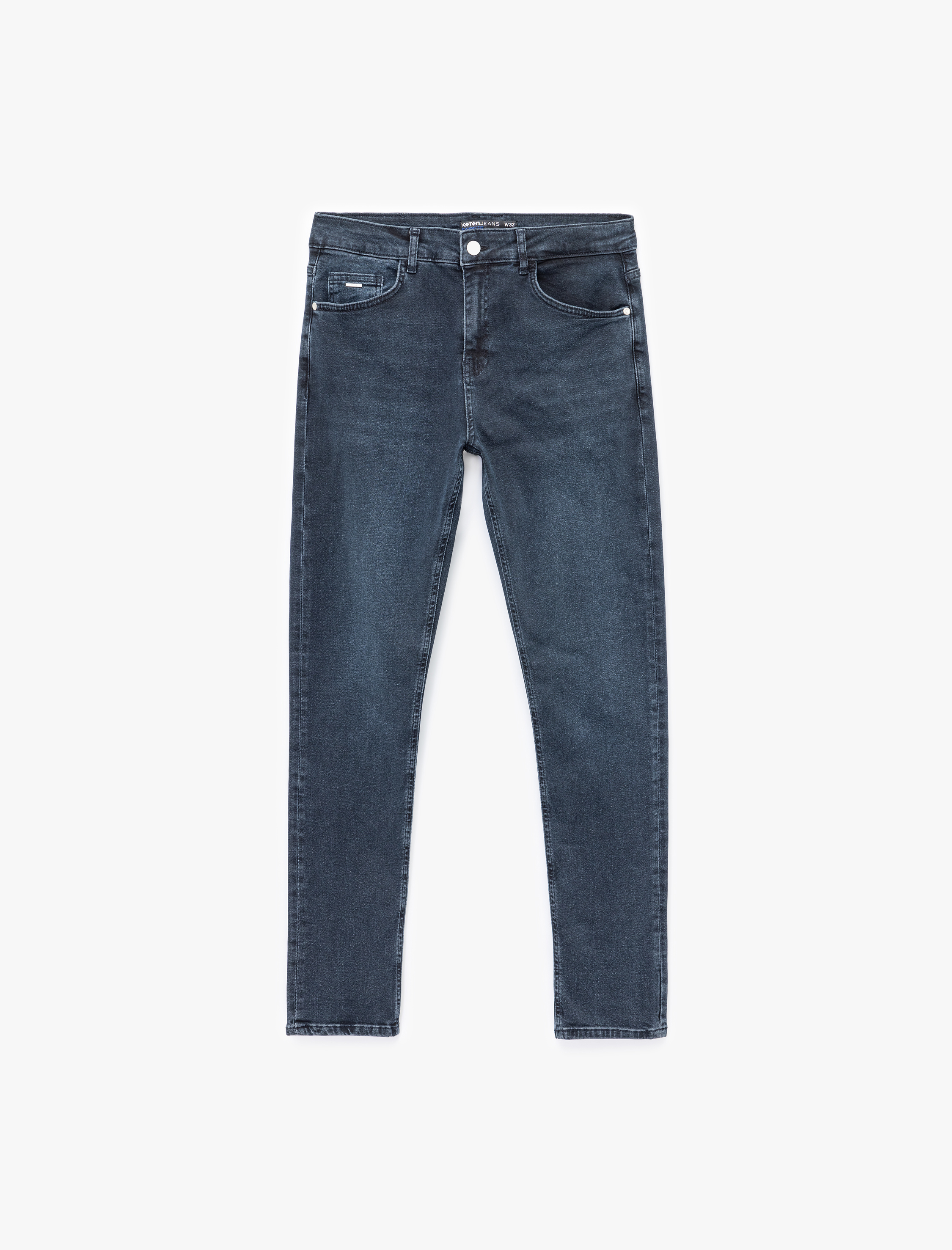   Normal Bel Cepli Skinny Denim Pantolon - Skinny Jeans