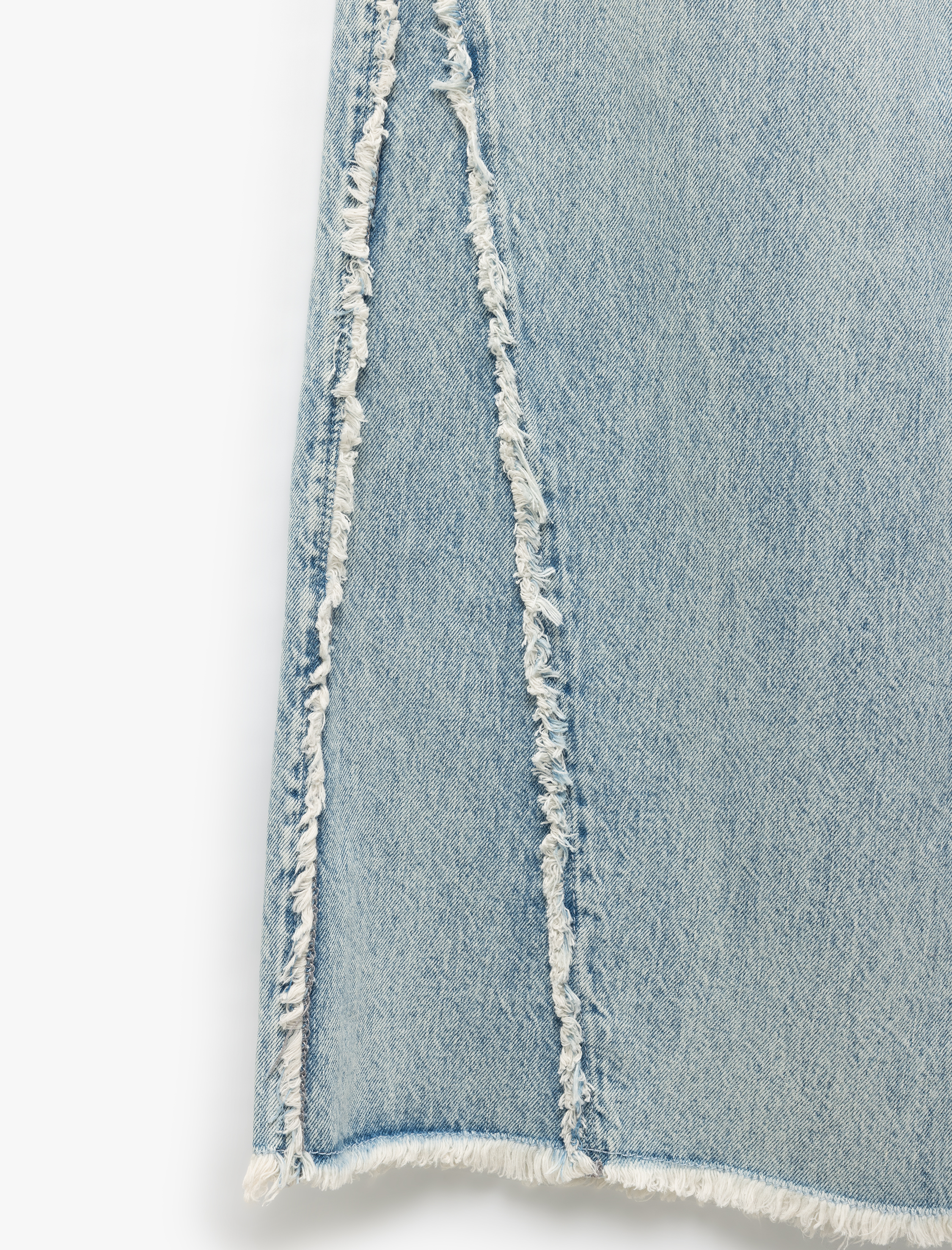   Pamuklu Geniş Paça Nervürlü Düğmeli Cep Detaylı Normal Bel Jean Pantolon - Wide Leg Jeans