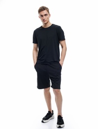 Kısa Kollu Regular Fit Bisiklet Yaka Basic Spor Tişört