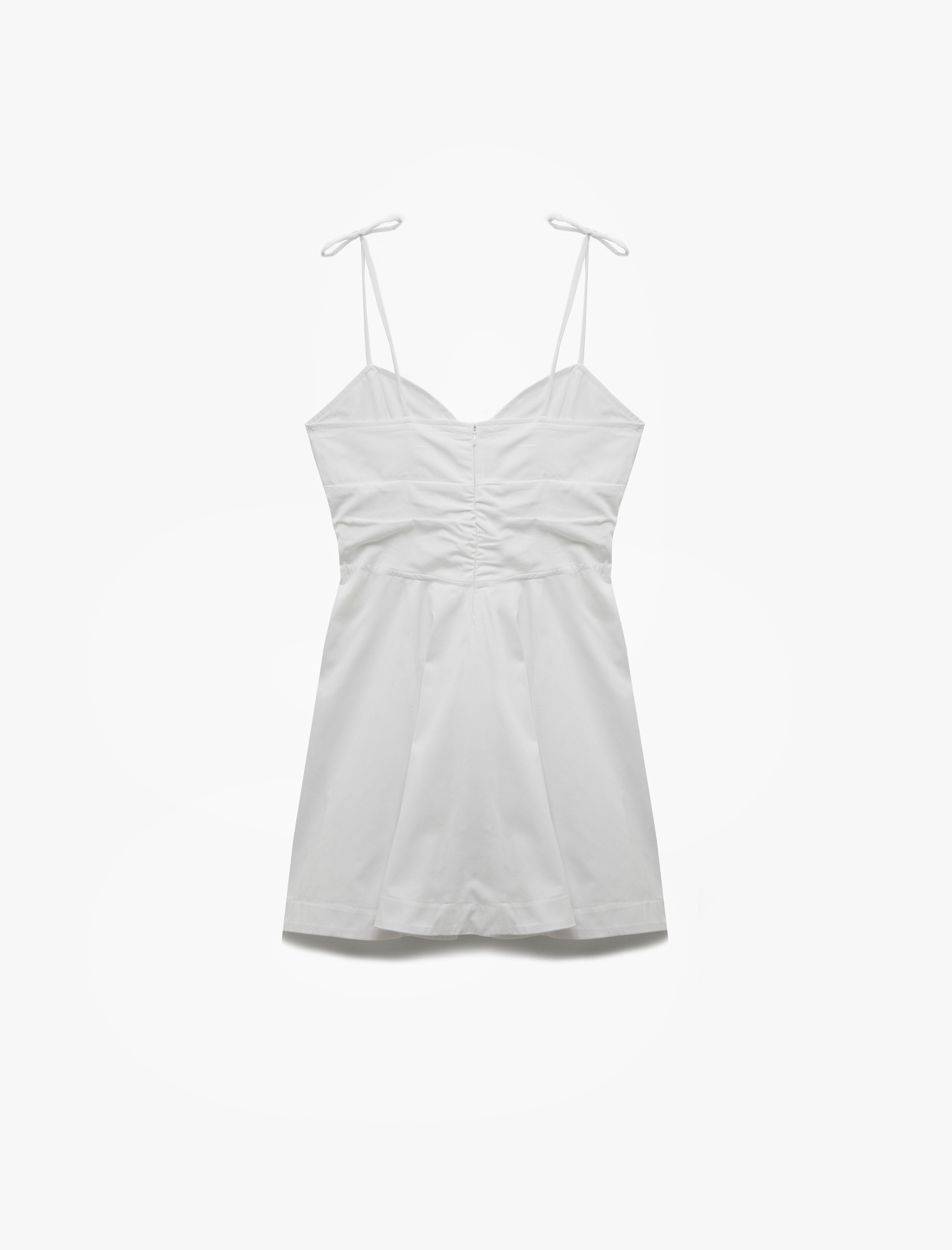   Bağlamalı Yaka İp Askılı A Kesim Mini Elbise